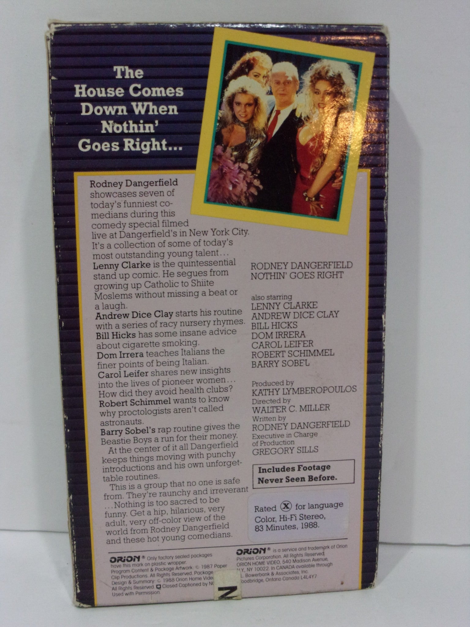 Nothin' Goes Right Rodney Dangerfield VHS