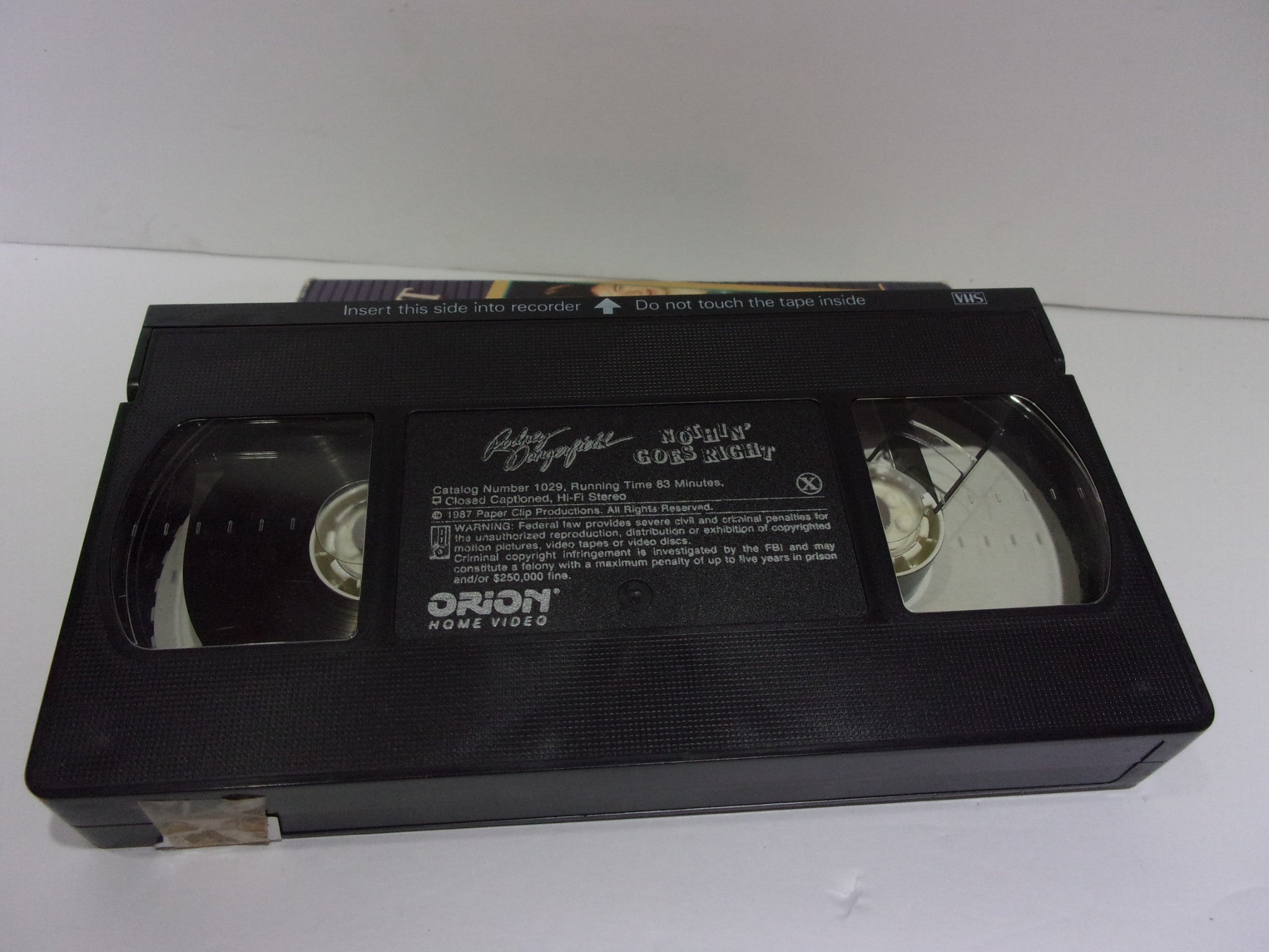 Nothin' Goes Right Rodney Dangerfield VHS