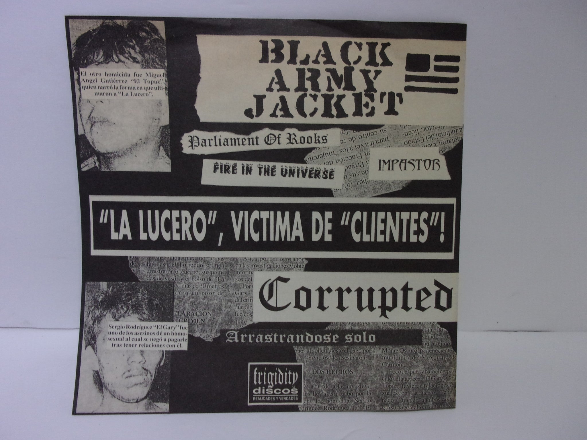 Black Army Jacket / Corrupted FRIGID-001 33 ⅓ RPM 7" EP Japan Grade: VG+