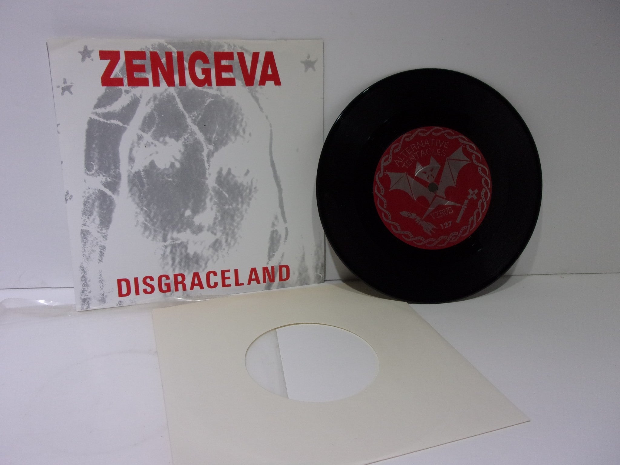 Zenigeva: Disgraceland Alternative Tentacles VIRUS 127 7" Single Grade: VG+