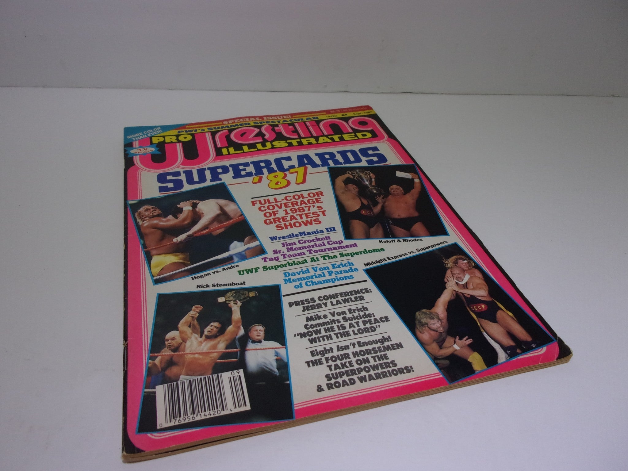 Pro Wrestling Illustrated September 1987 Hulk Hogan Ric Flair Magazine