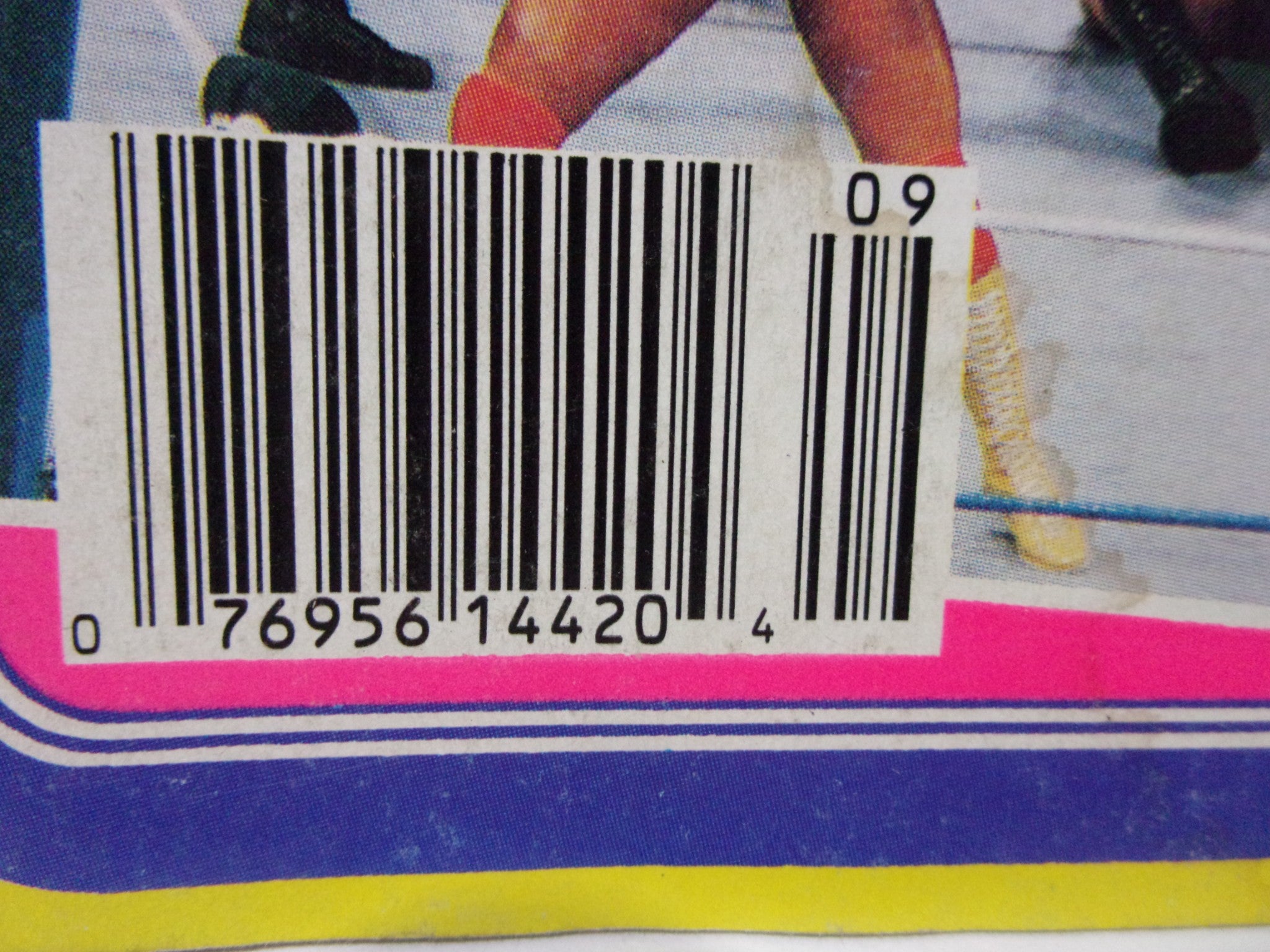 Close-up image of the barcode from the Pro Wrestling Illustrated September 1988 magazine, illustrating the publication's identification details consistent with vintage collectibles.