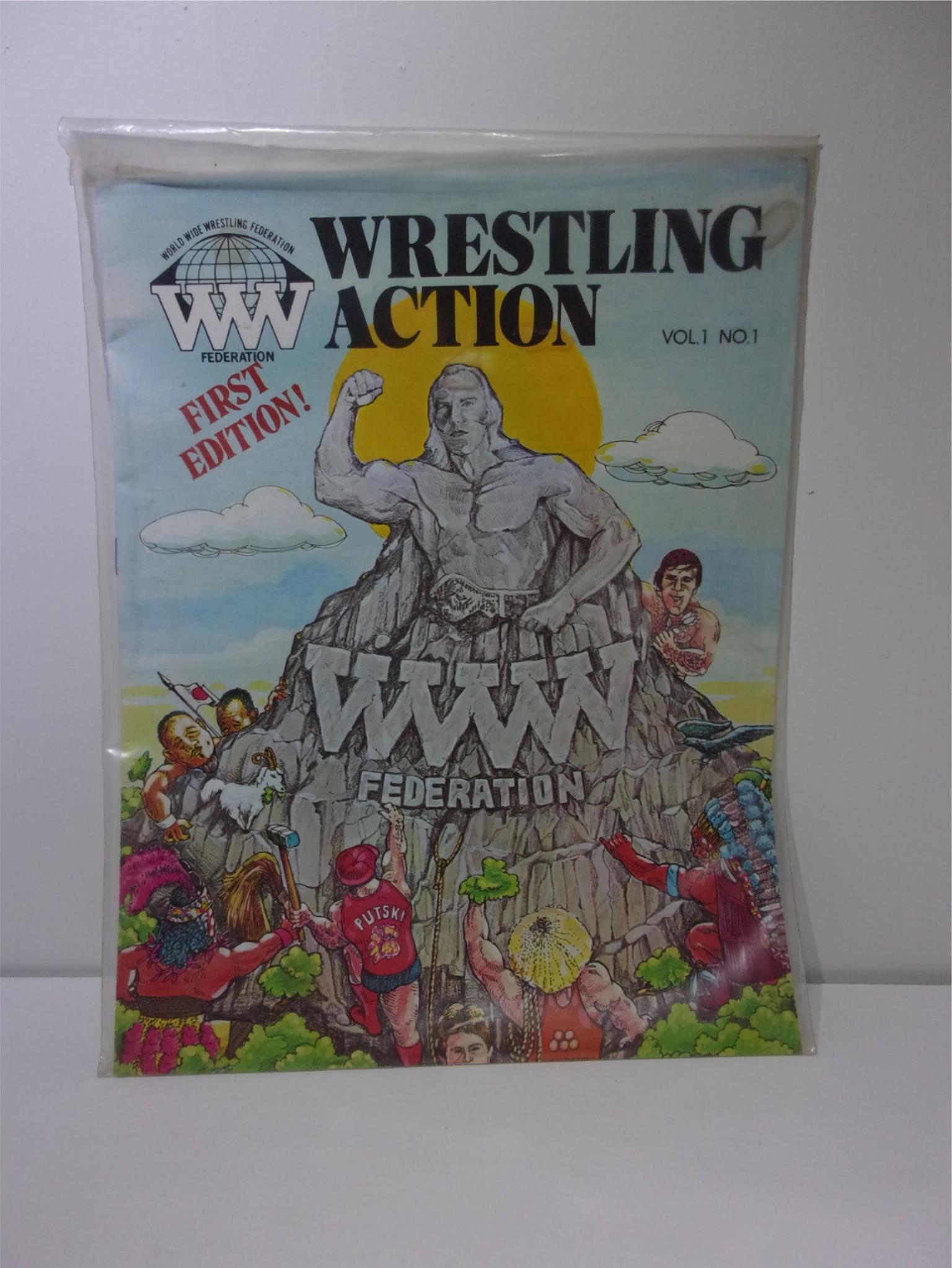 WWWF Wrestling Action Vol. 1 No. 1 First Edition Billy Graham RARE Magazine