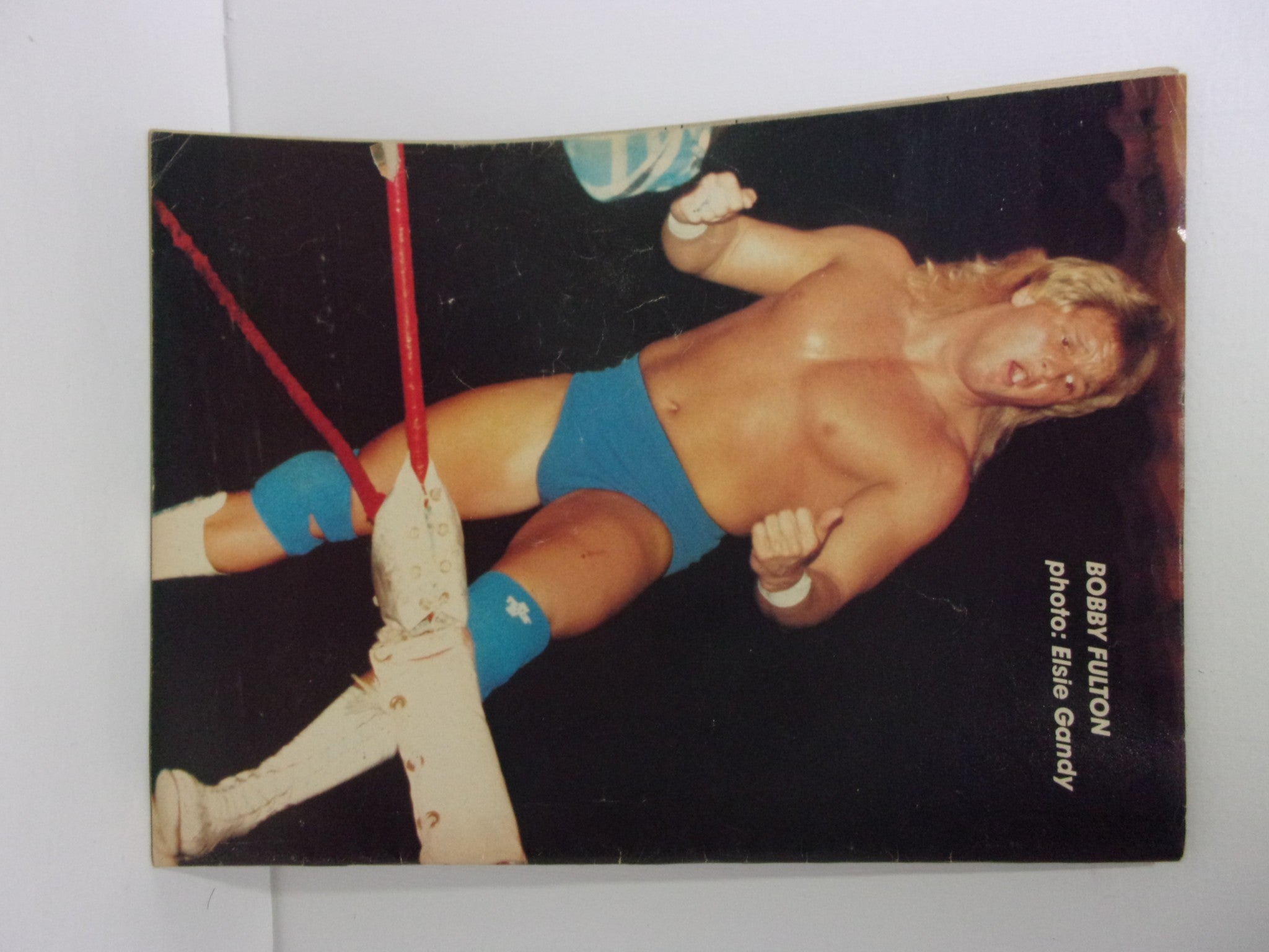 Photo of Bobby Fulton from Wrestling Life Magazine: October 1988, capturing a dynamic wrestling moment emphasizing the athleticism and excitement of professional wrestling.