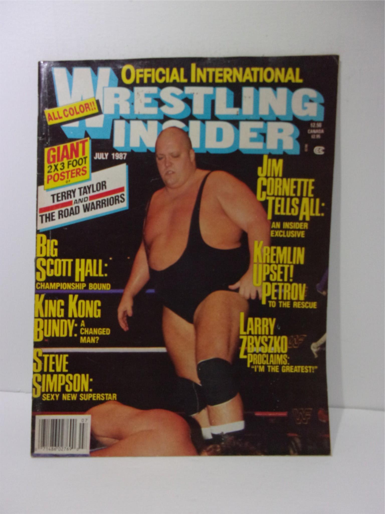 Wrestling Insider Magazine: July 1987 Terry Taylor and the Road Warriors - Big S