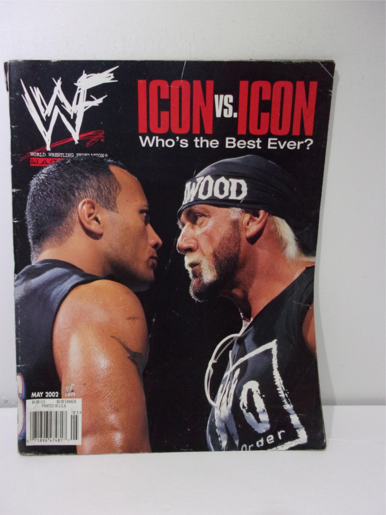 WWF Magazine: Icon VS Icon Who's The Best Ever? May 2002