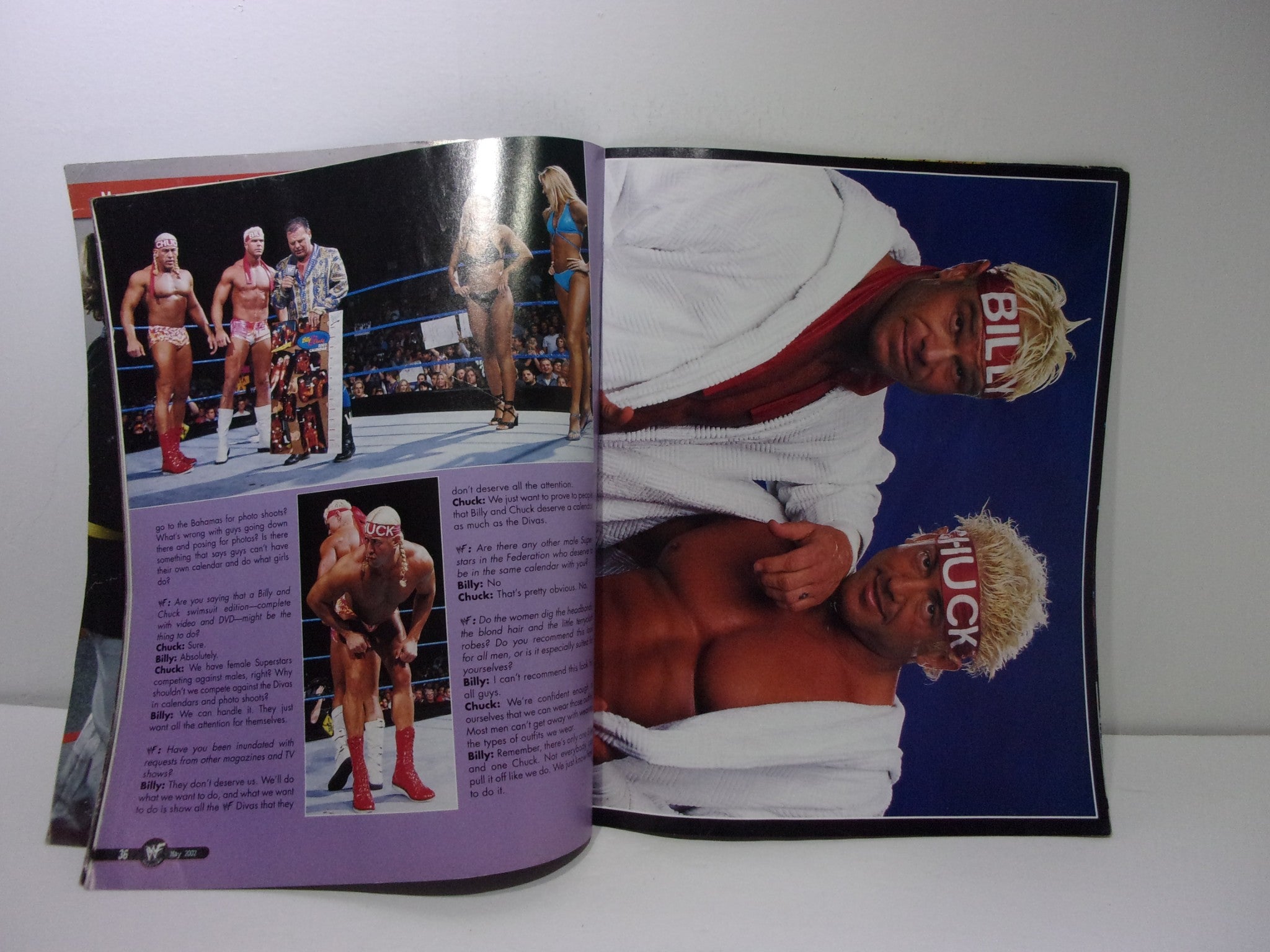 WWF Magazine: Icon VS Icon Who's The Best Ever? May 2002