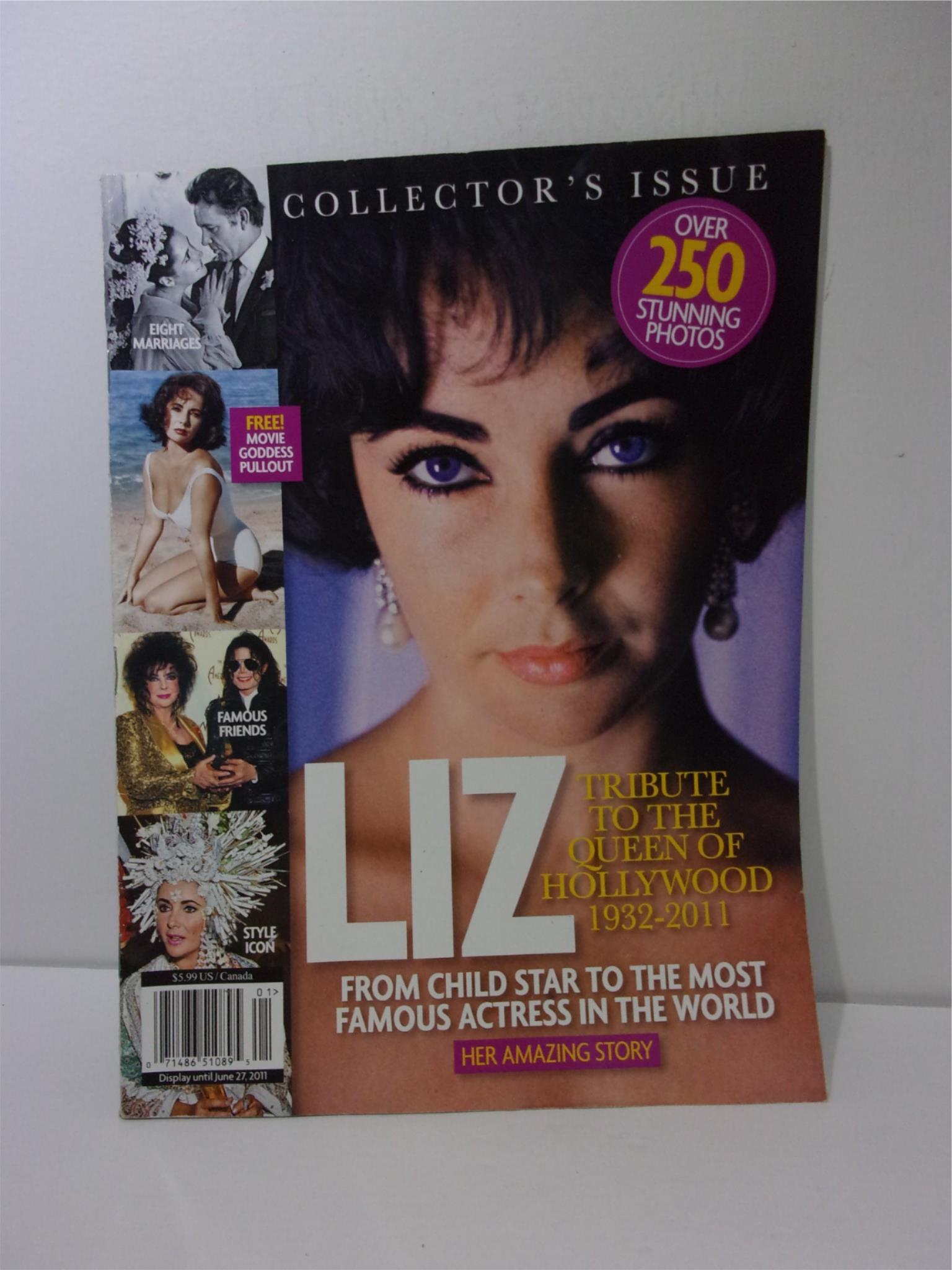 Collector's Issue Magazine: LIZ Tribute to the Queen of Hollywood 1932-2011