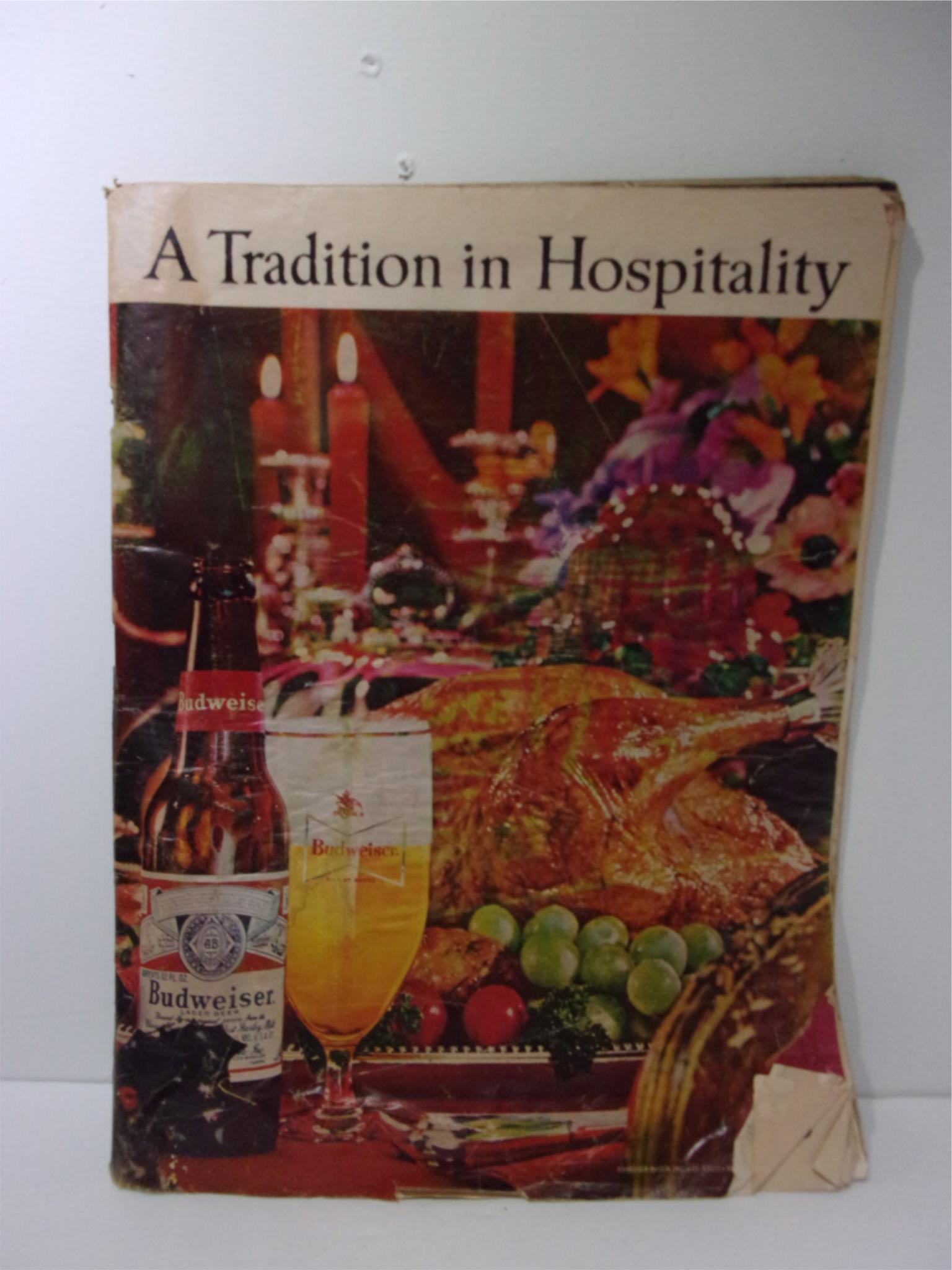 1963 Budweiser Magazine Ad: A Tradition in Hospitality