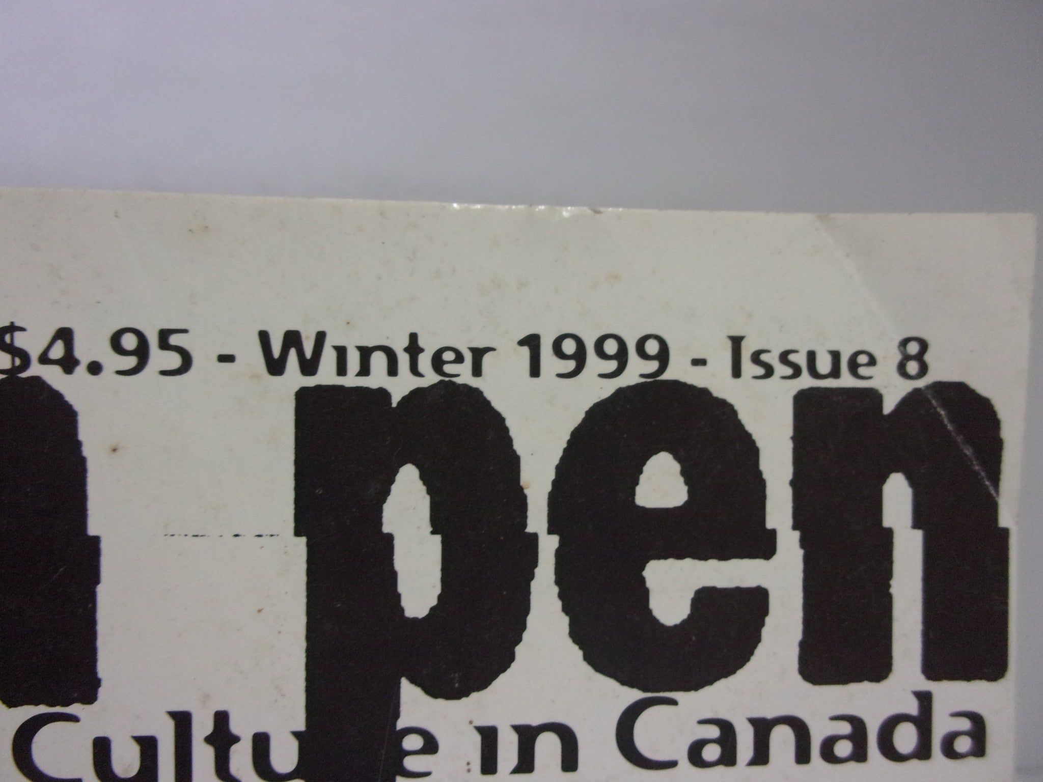 Broken Pencil Magazine Winter 1999 Issue #8