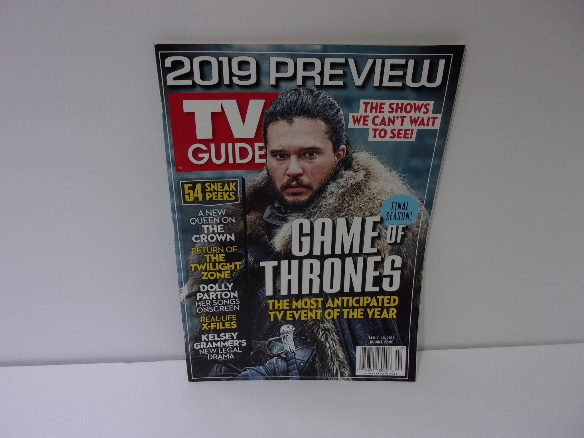 TV Guide Jan 7-20 2019 Preview Game of Thrones Kit Harington Cover