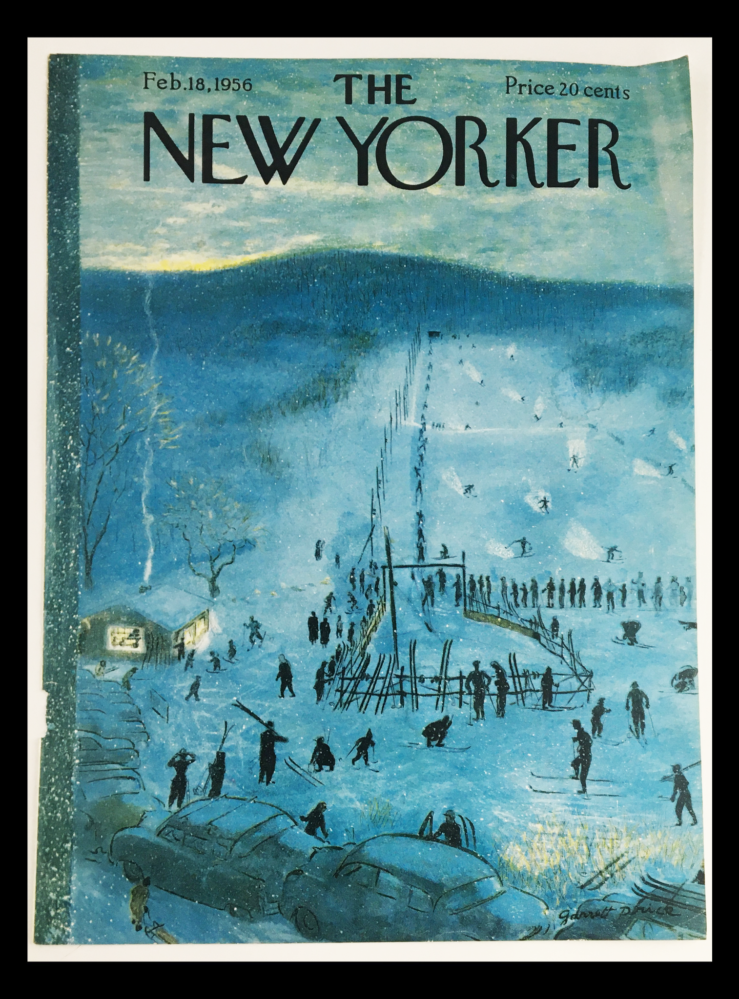 COVER ONLY The New Yorker February 18 1956 Full Cover Theme by Garrett Price