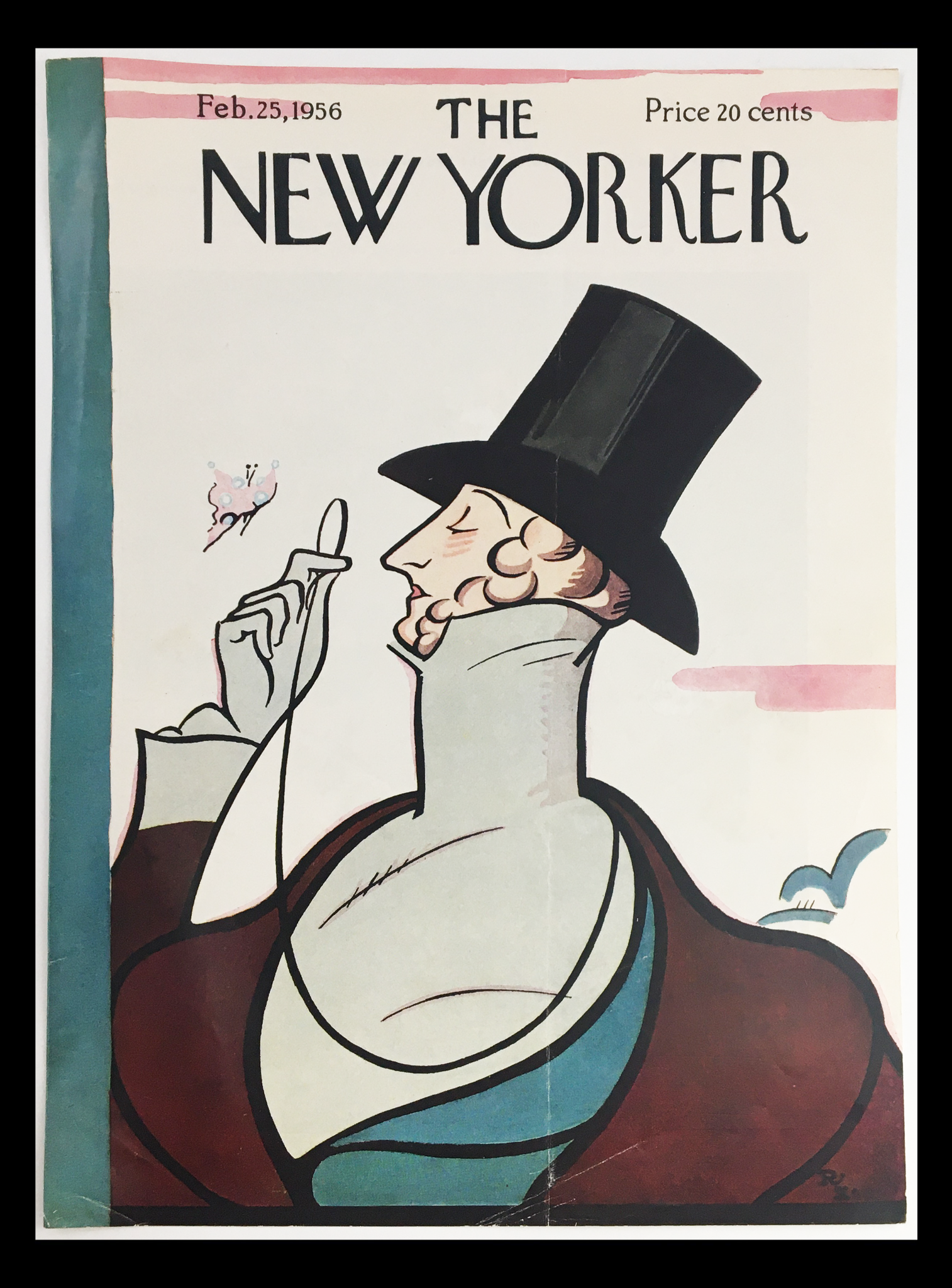 COVER ONLY The New Yorker February 25 1956 Full Cover Theme by Rea Irvin