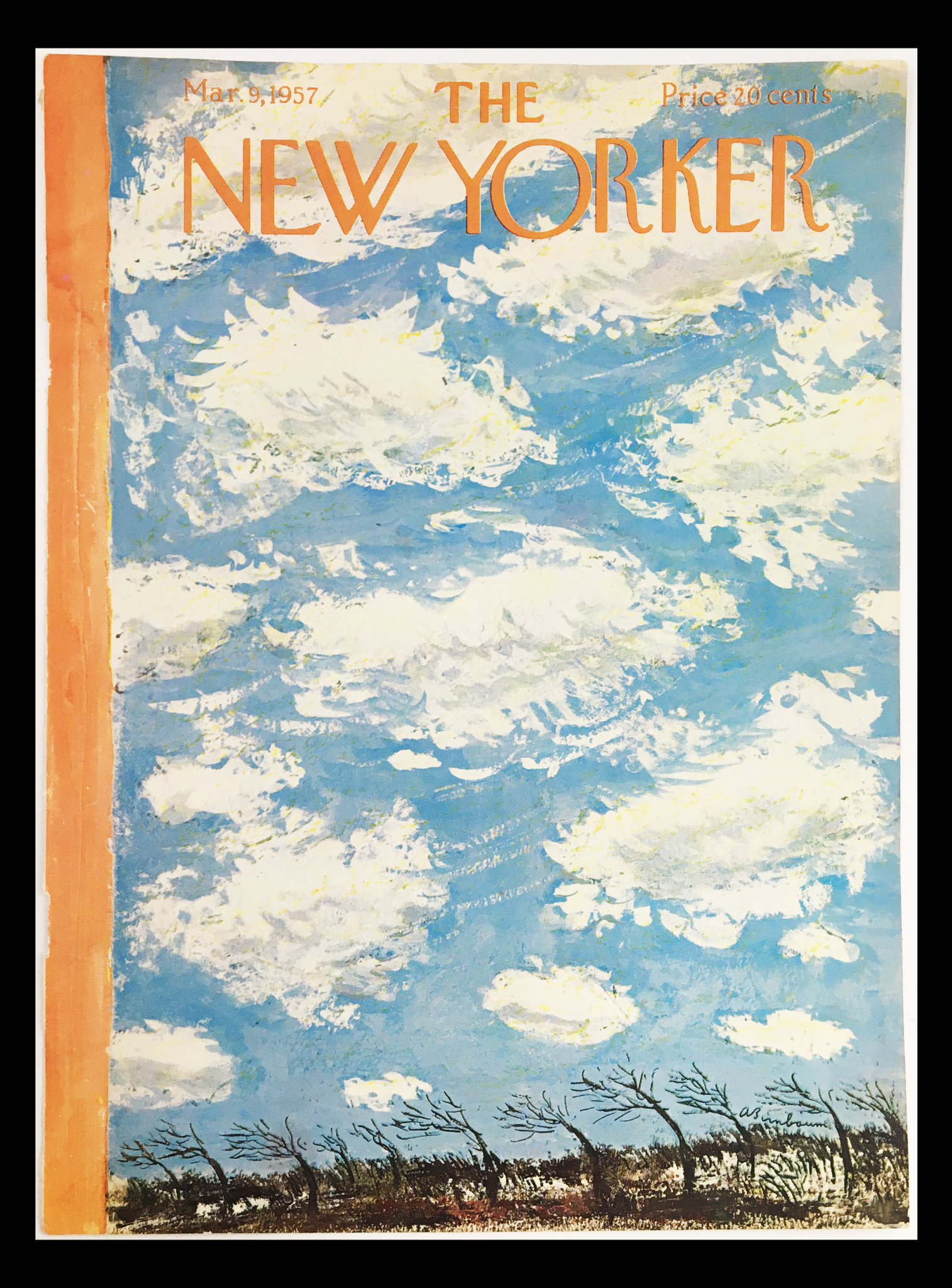 COVER ONLY The New Yorker March 4 1957 Full Cover Theme by Abe Birnbaum