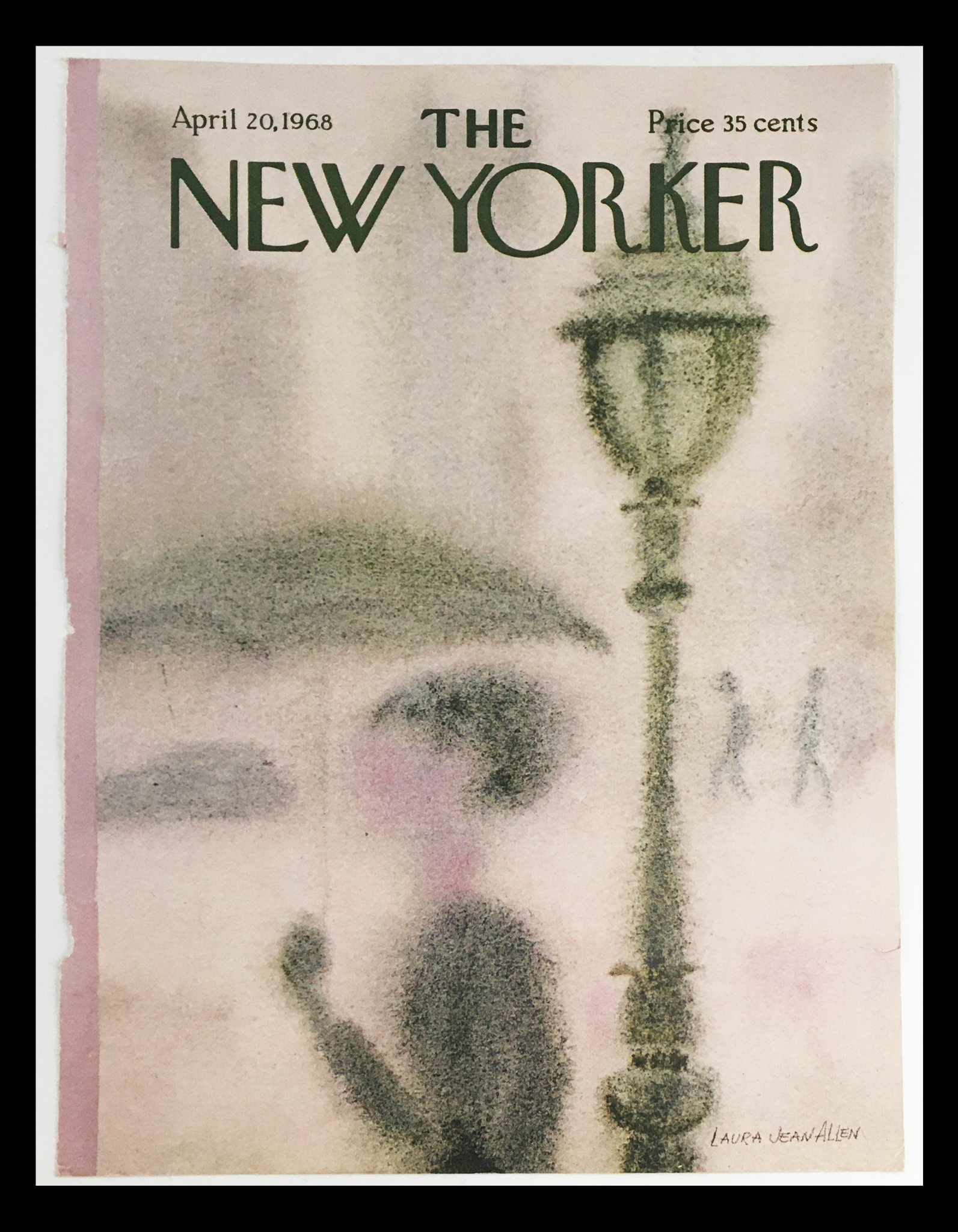 COVER ONLY The New Yorker April 20 1968 Full Cover Theme by Laura Jean Allen