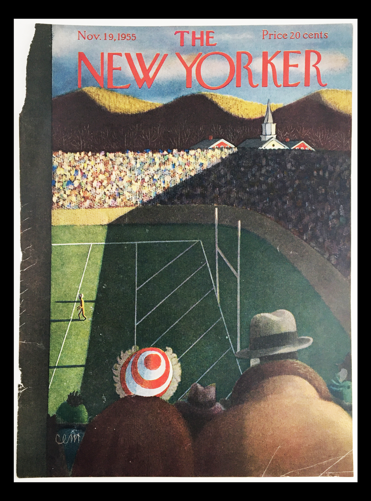 COVER ONLY The New Yorker November 19 1955 Full Cover Theme by Charles E. Martin