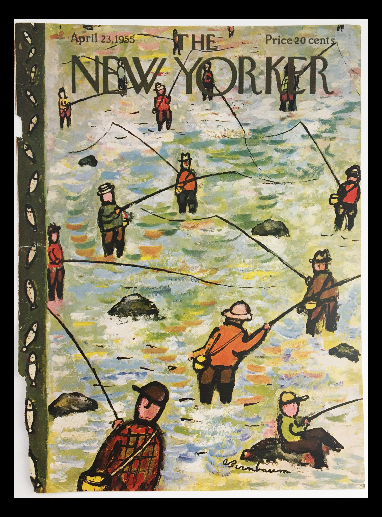 COVER ONLY The New Yorker April 23 1955 Full Cover Theme by Abe Birnbaum