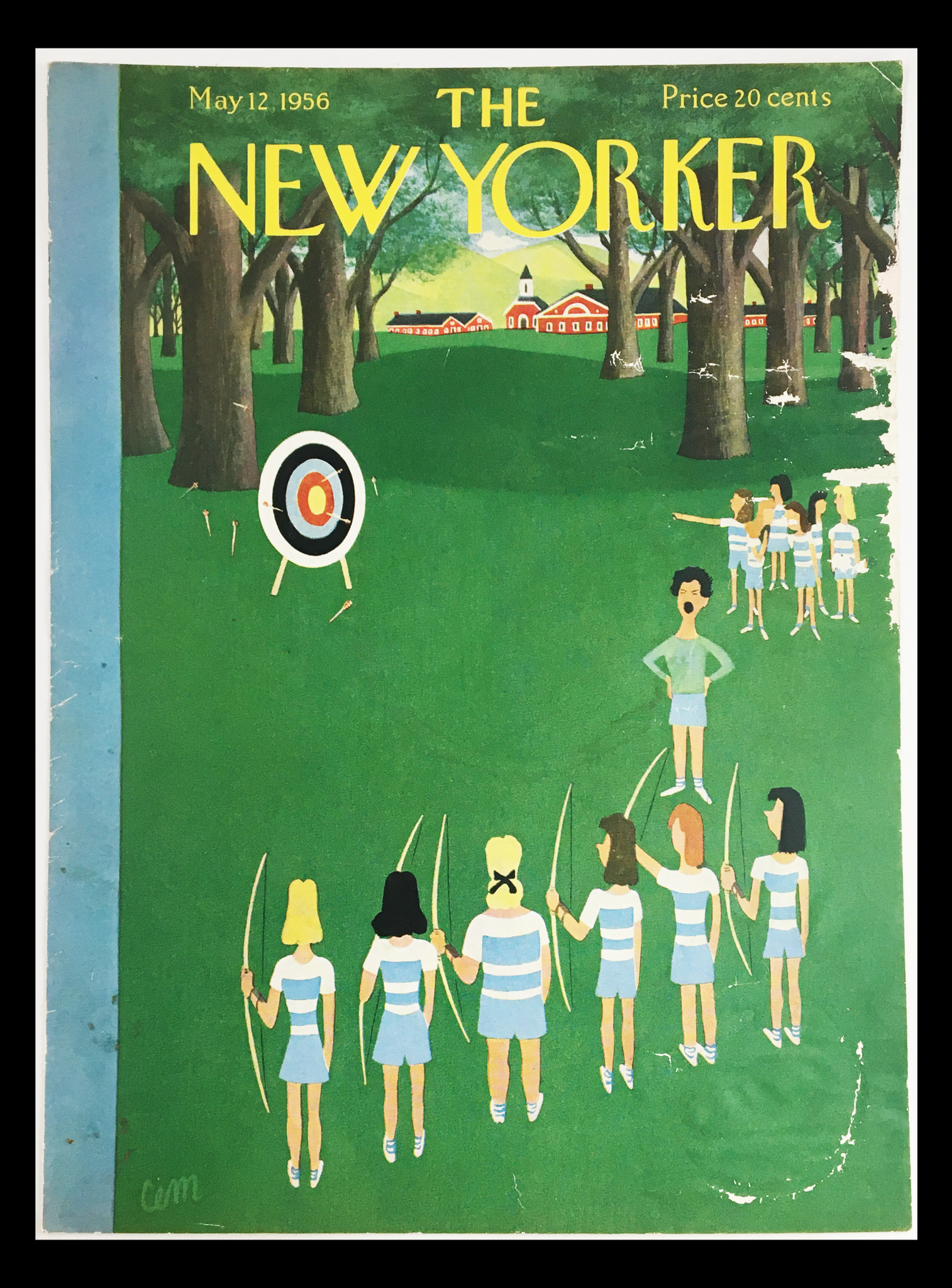 COVER ONLY The New Yorker May 12 1956 Full Cover Theme by Charles E. Martin