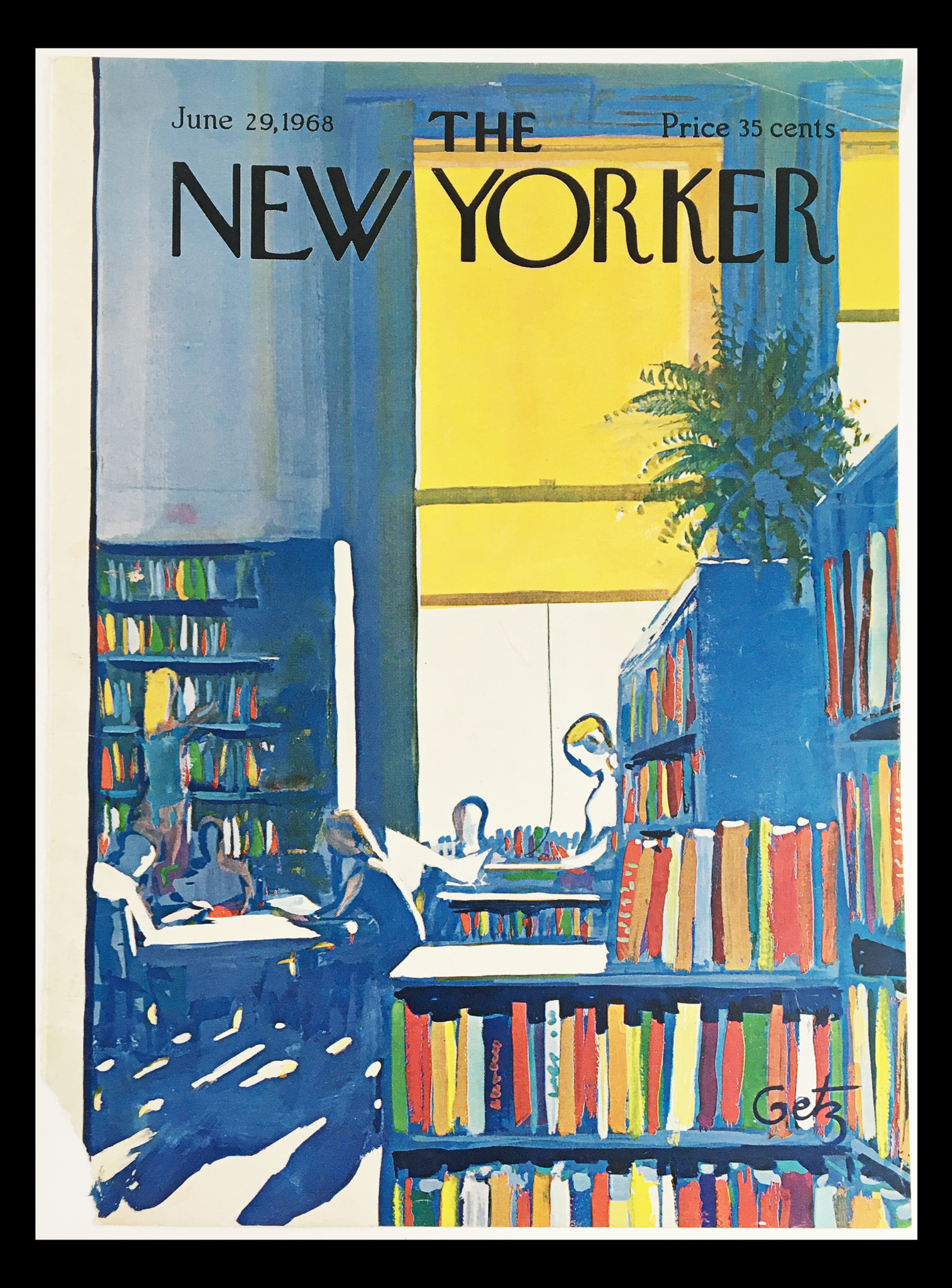 COVER ONLY The New Yorker June 29 1968 Full Cover Theme by Arthur Getz