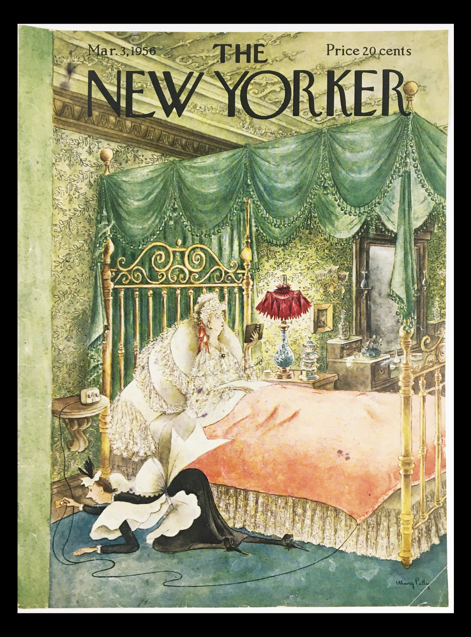 COVER ONLY The New Yorker March 3 1956 Full Cover Theme by Mary Petty