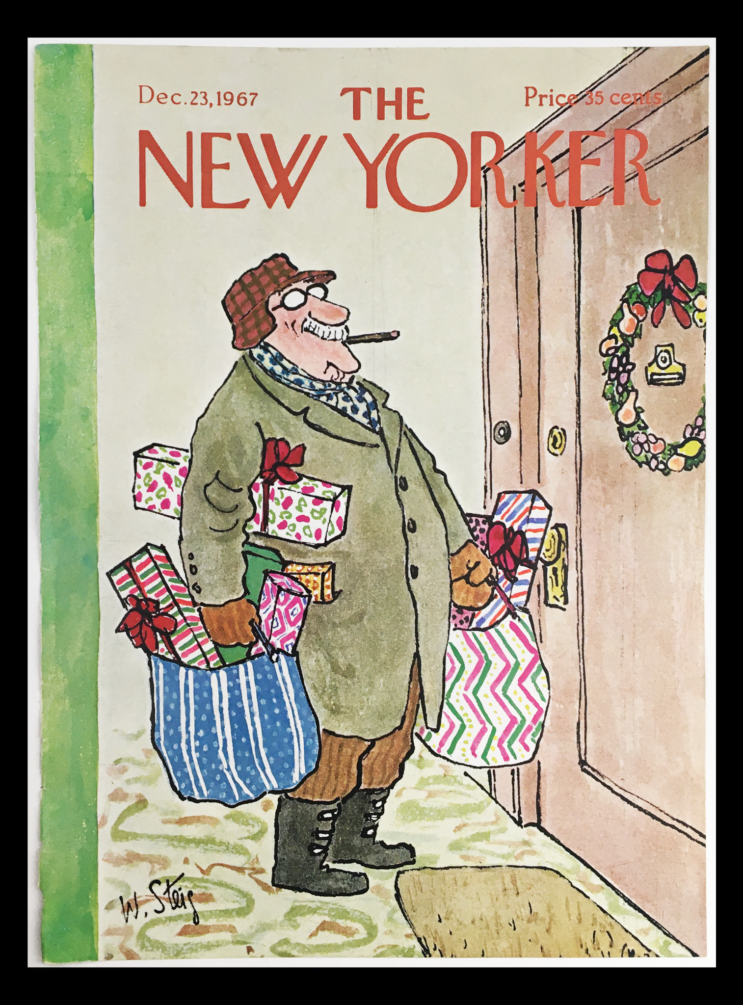 COVER ONLY The New Yorker December 23 1967 Full Cover Theme by William Steig