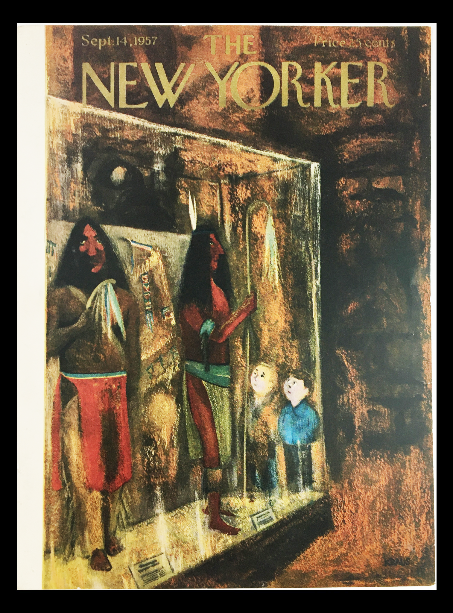 COVER ONLY The New Yorker September 14 1957 Full Cover Theme by Robert Kraus