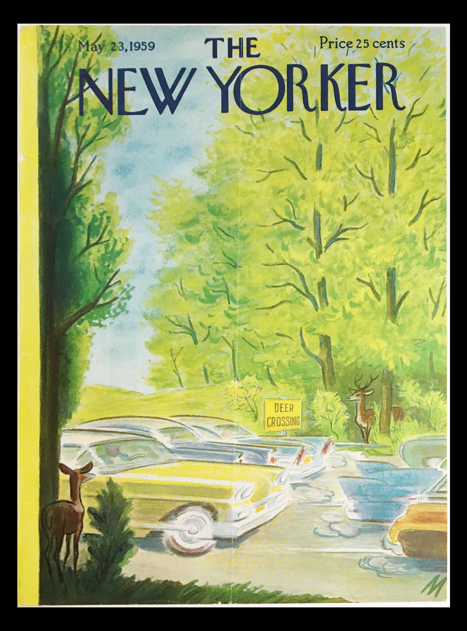 COVER ONLY The New Yorker May 23 1959 Full Cover Theme by Julian De Miskey