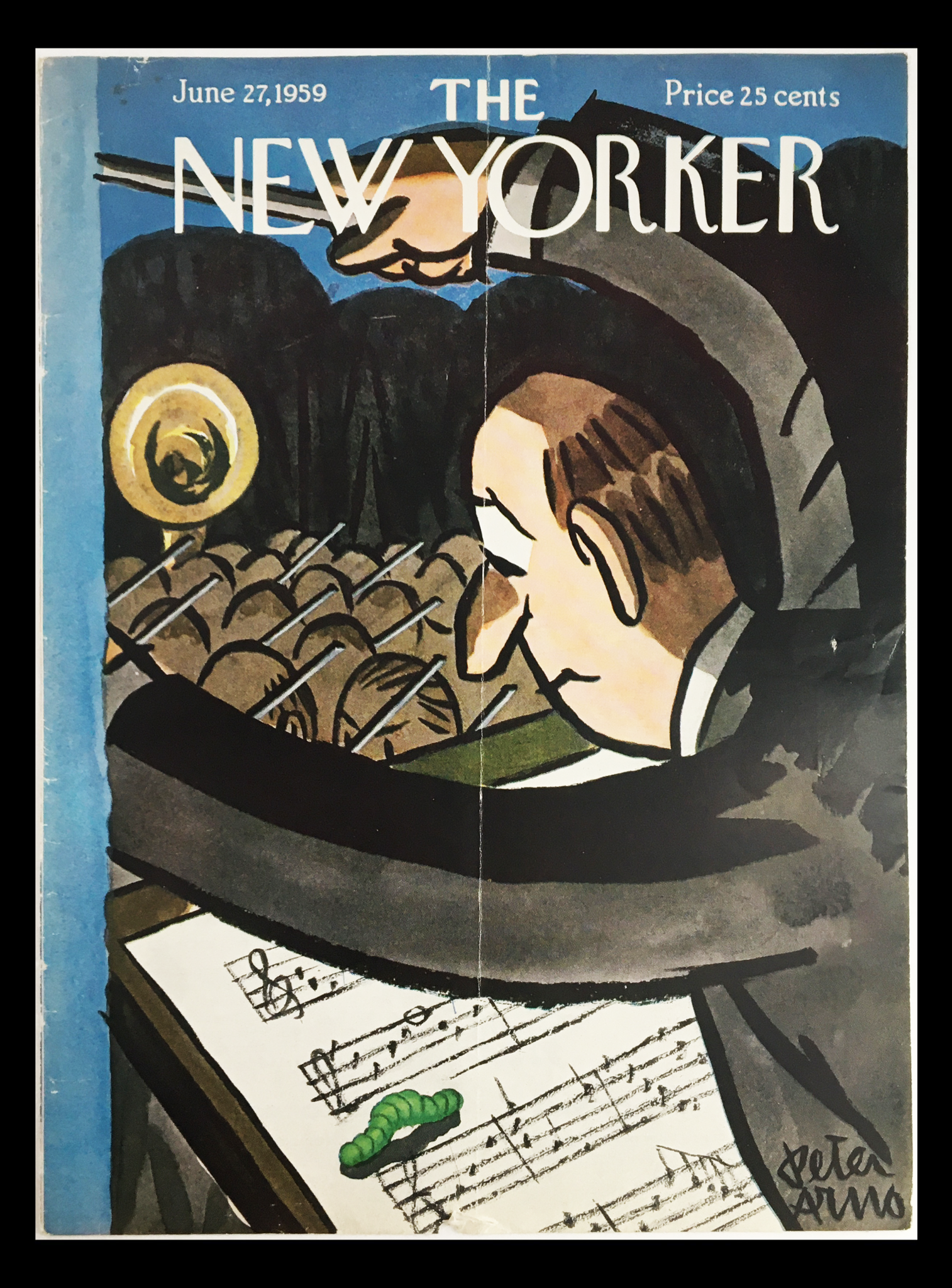 COVER ONLY The New Yorker June 27 1959 Full Cover Theme by Peter Arno