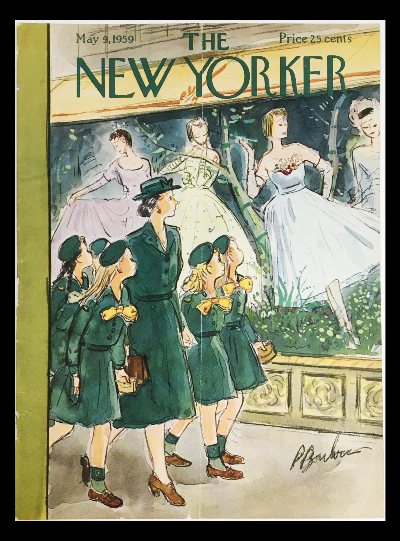 COVER ONLY The New Yorker May 9 1959 Full Cover Theme by Perry Barlow