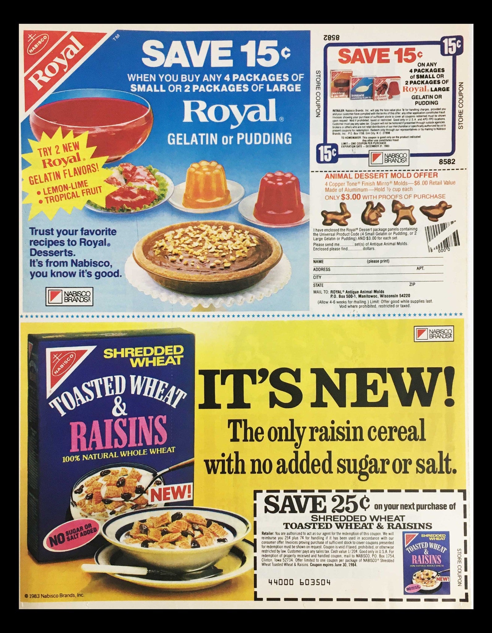 1983 Johnson Wax Raid Flying Insect Killer Circular Coupon Advertisement