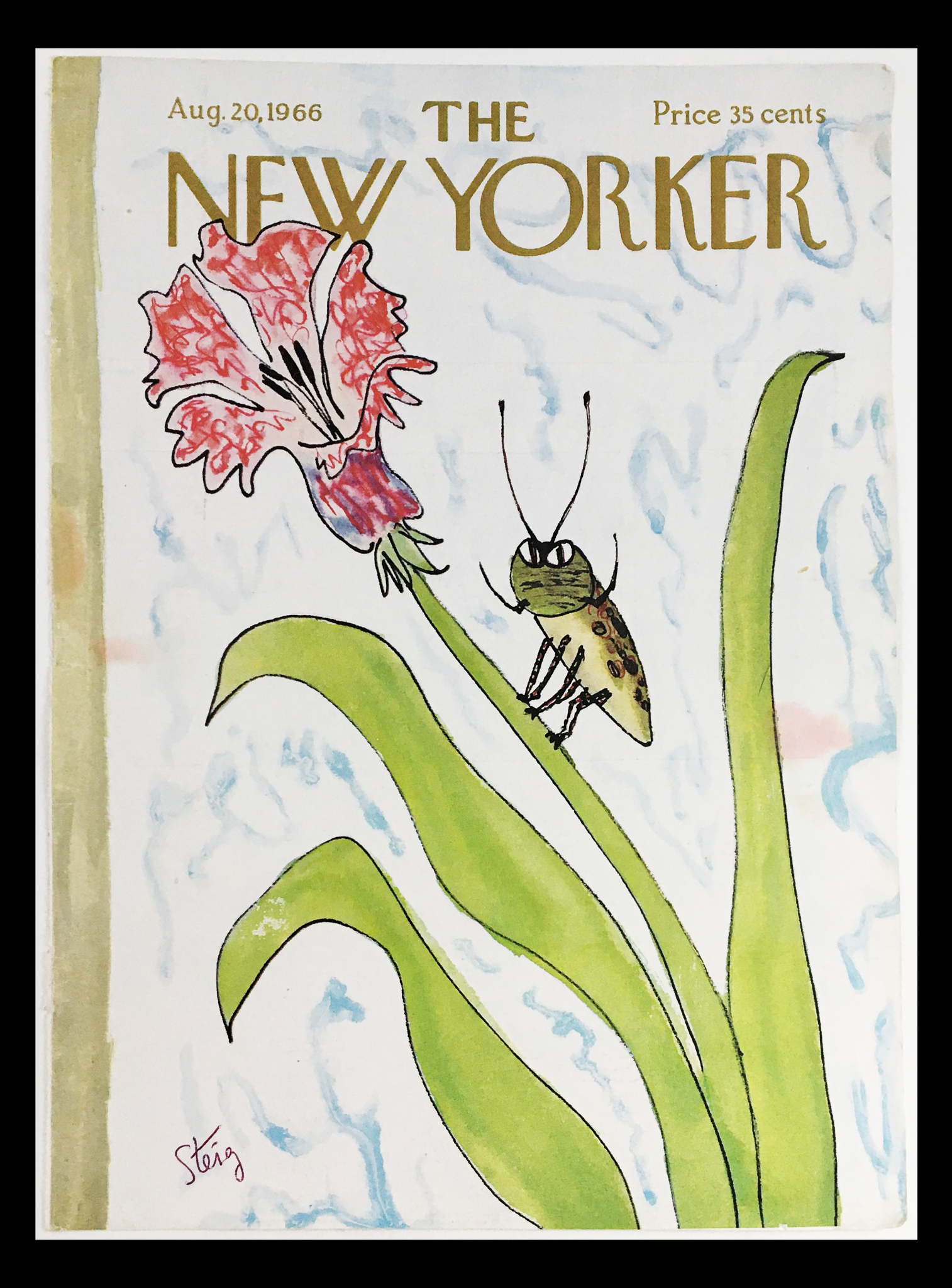 COVER ONLY The New Yorker August 20 1966 Full Cover Theme by William Steig