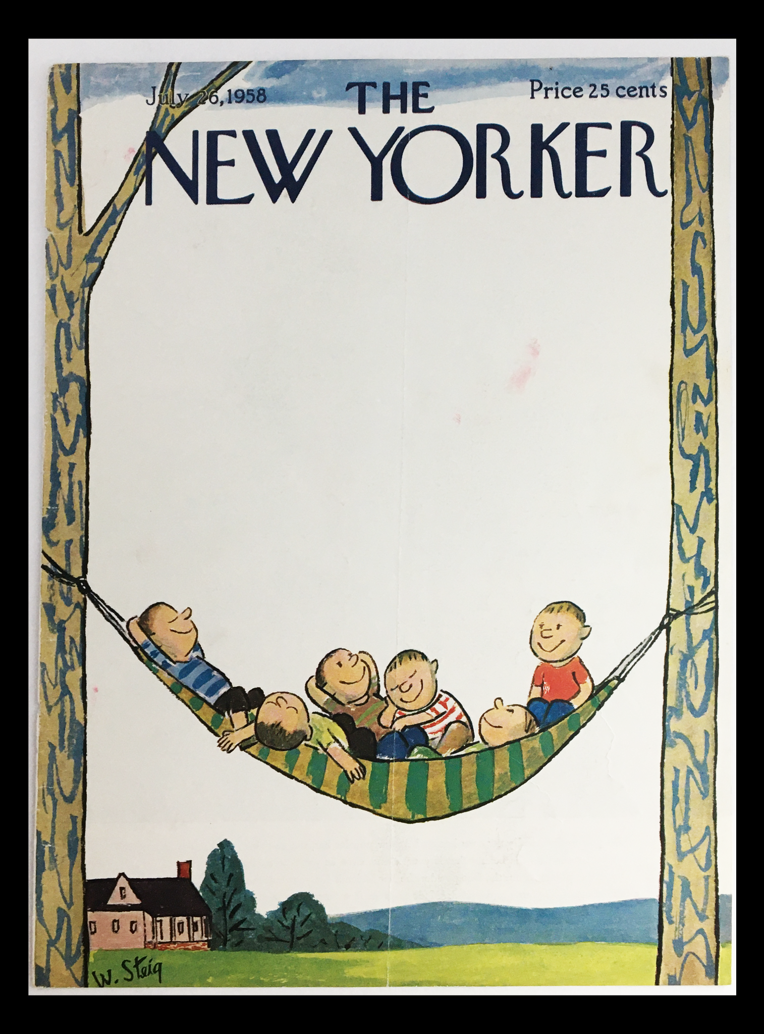 COVER ONLY The New Yorker July 26 1958 Full Cover Theme by William Steig