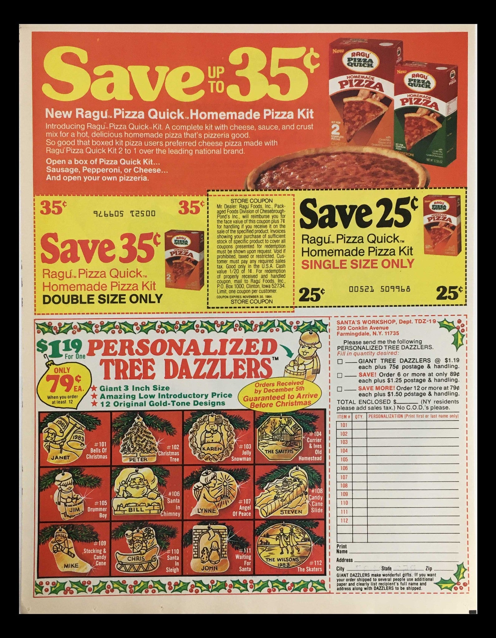 1984 Pepperidge Farm Distinctive Crackers Circular Coupon Advertisement