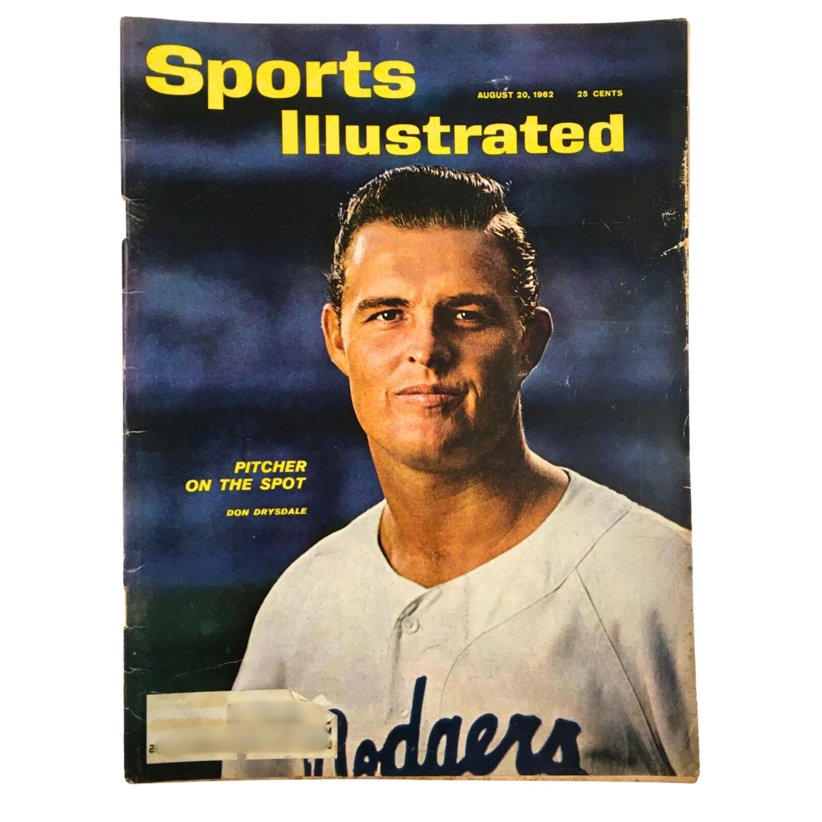 Lot of 10 1960s-1970s Baseball Stars Sports Illustrated Magazine featuring Don Drysdale on the cover from August 20, 1962, highlighting his achievements. Perfect for vintage magazine collectors.