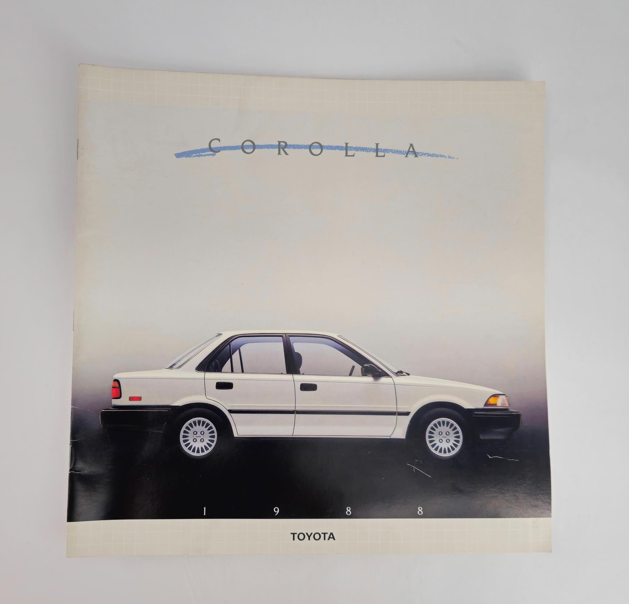 1988 Toyota Corolla Sedan Car Sale Brochure Catalog