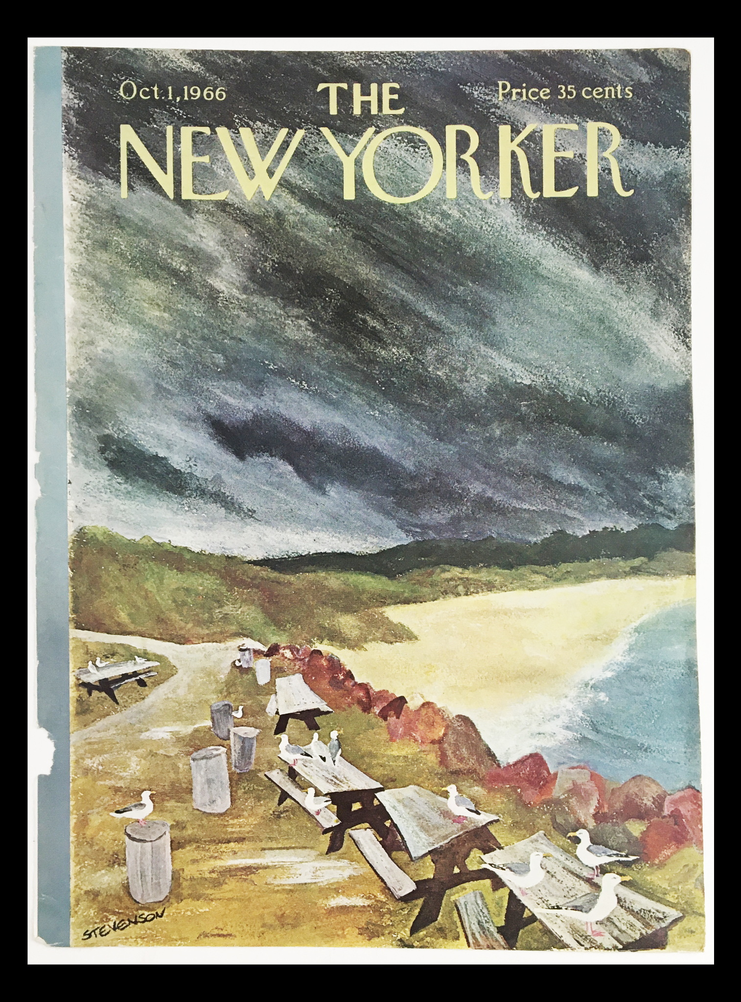 COVER ONLY The New Yorker October 1 1966 Full Cover Theme by James Stevenson