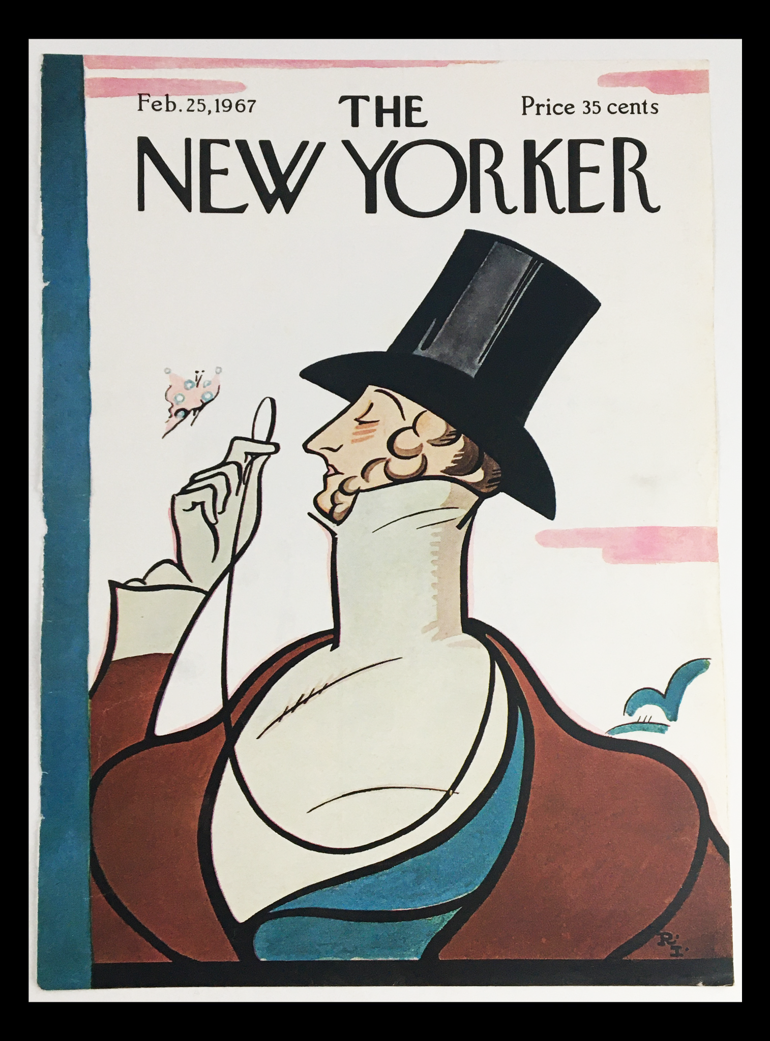 COVER ONLY The New Yorker February 25 1967 Full Cover Theme by Rea Irvin