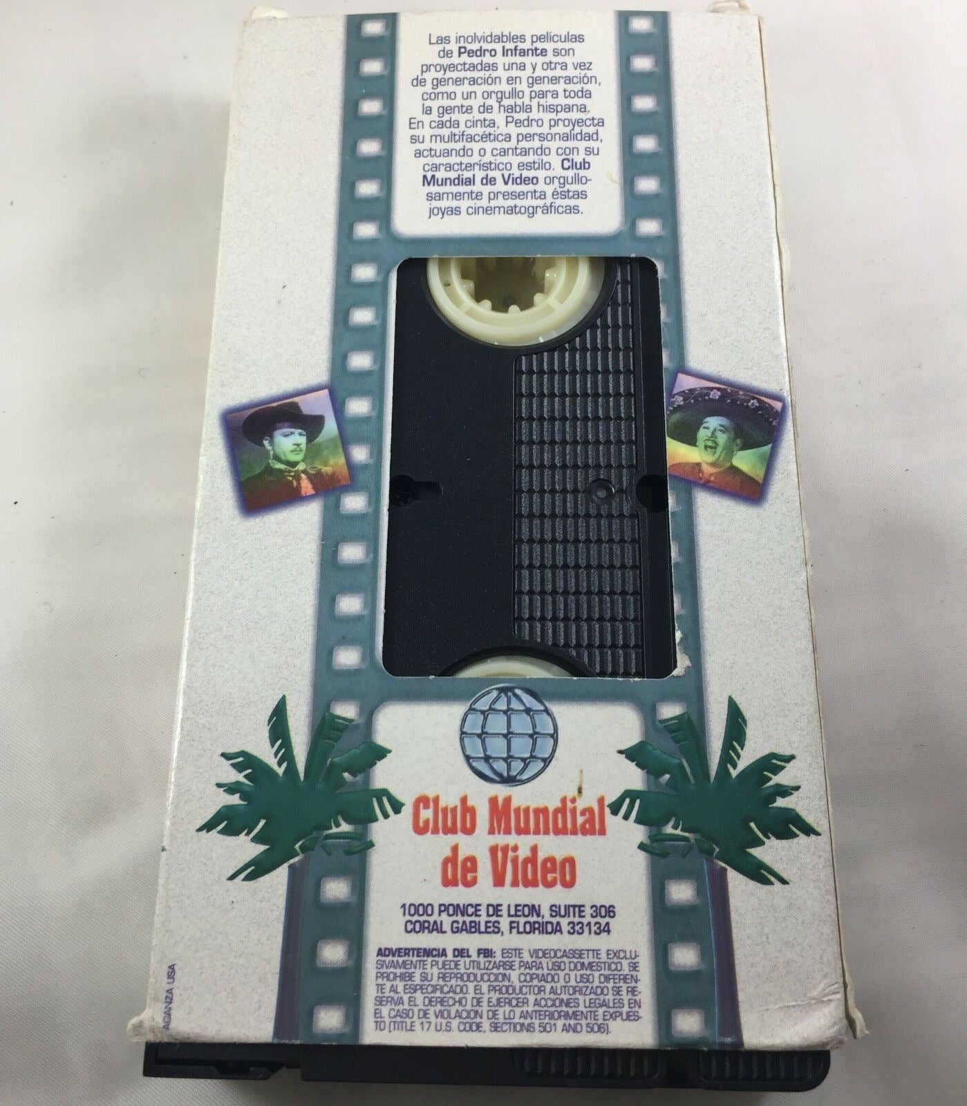 VHS. Pedro Infante coleccion de peliculas Club Mundaial de Video