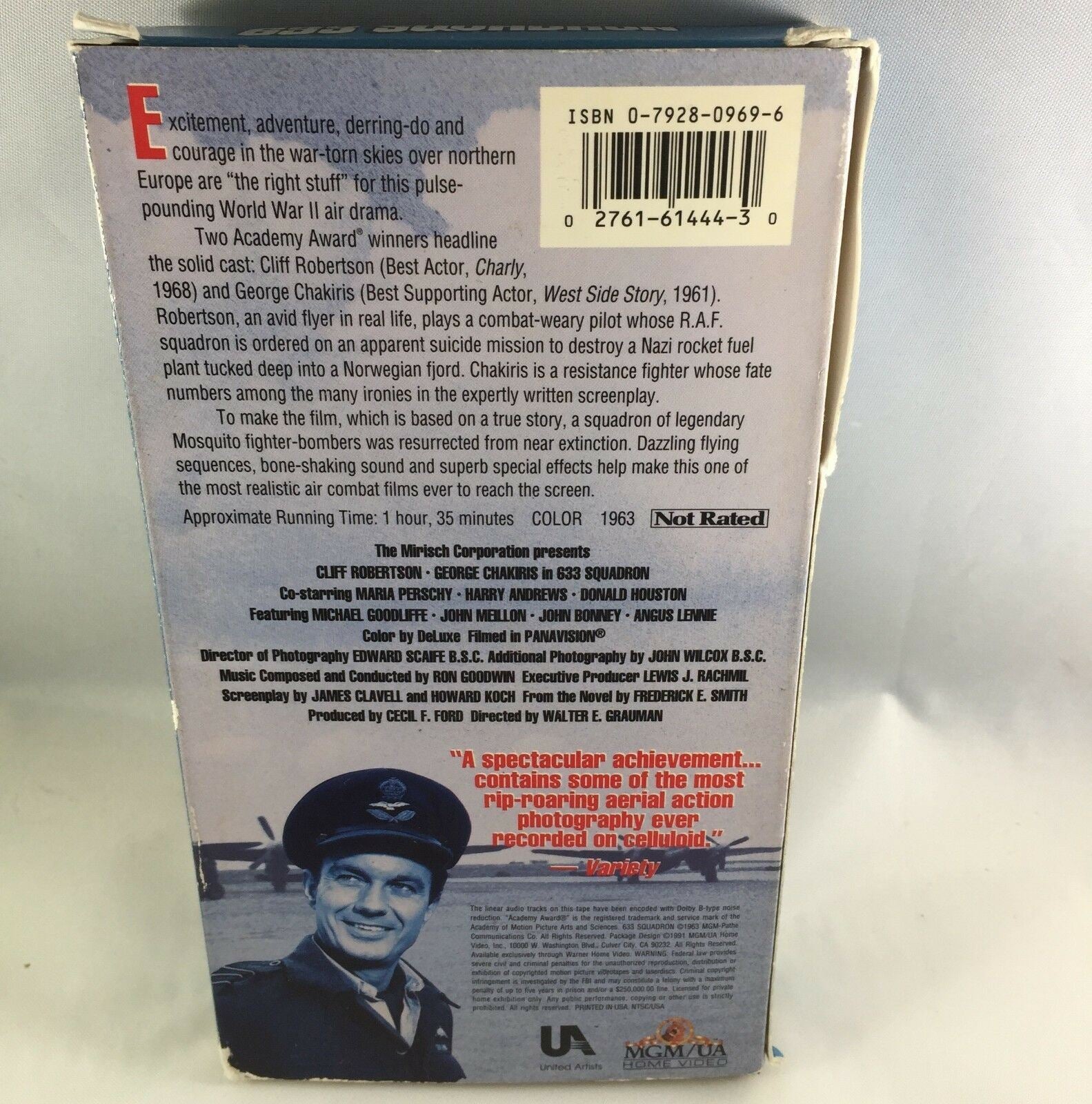 VHS. 633 Squadron. Cliff Robertson. George Chakiris