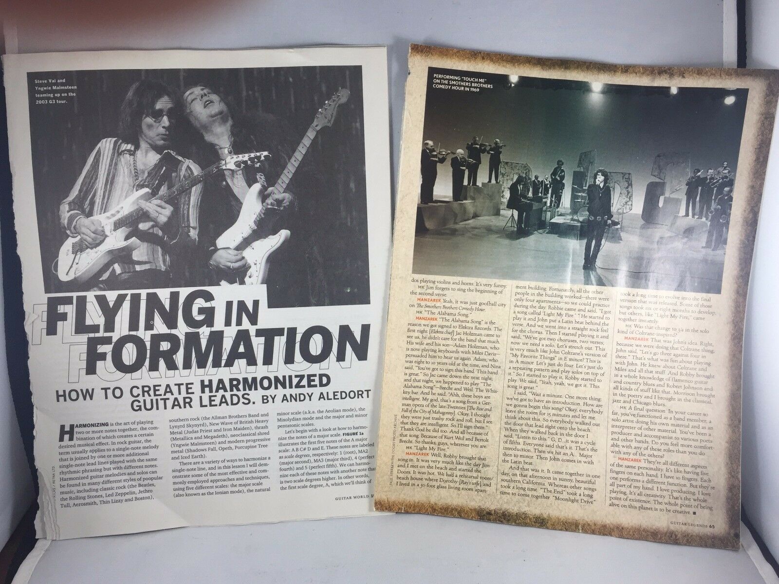 Music Lover's Lot of 2 'Guitar Legends' and 'Guitar World' Excerpts-No Magazines