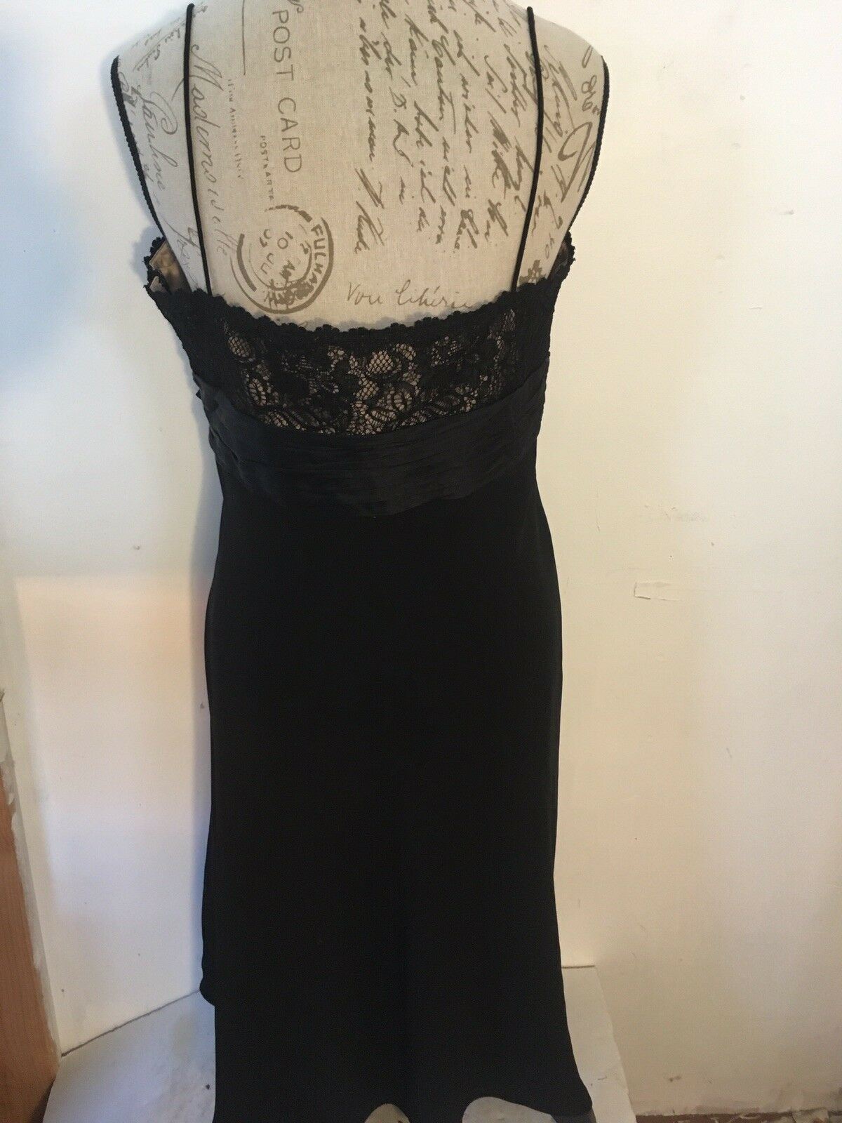 Women’s Jones New York Spaghetti Strap laced Top Dress Black Size 14