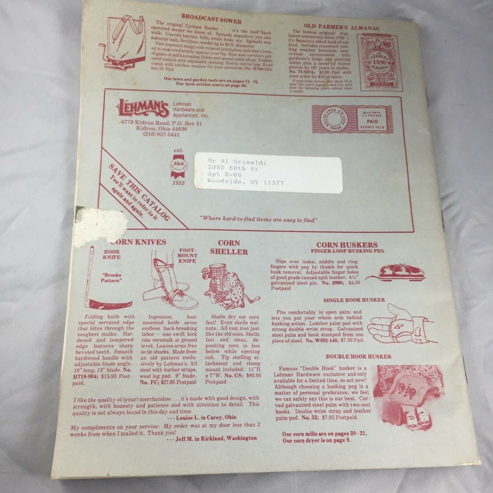 Lehman's Non-Electric Good Neighbor Heritage Catalog