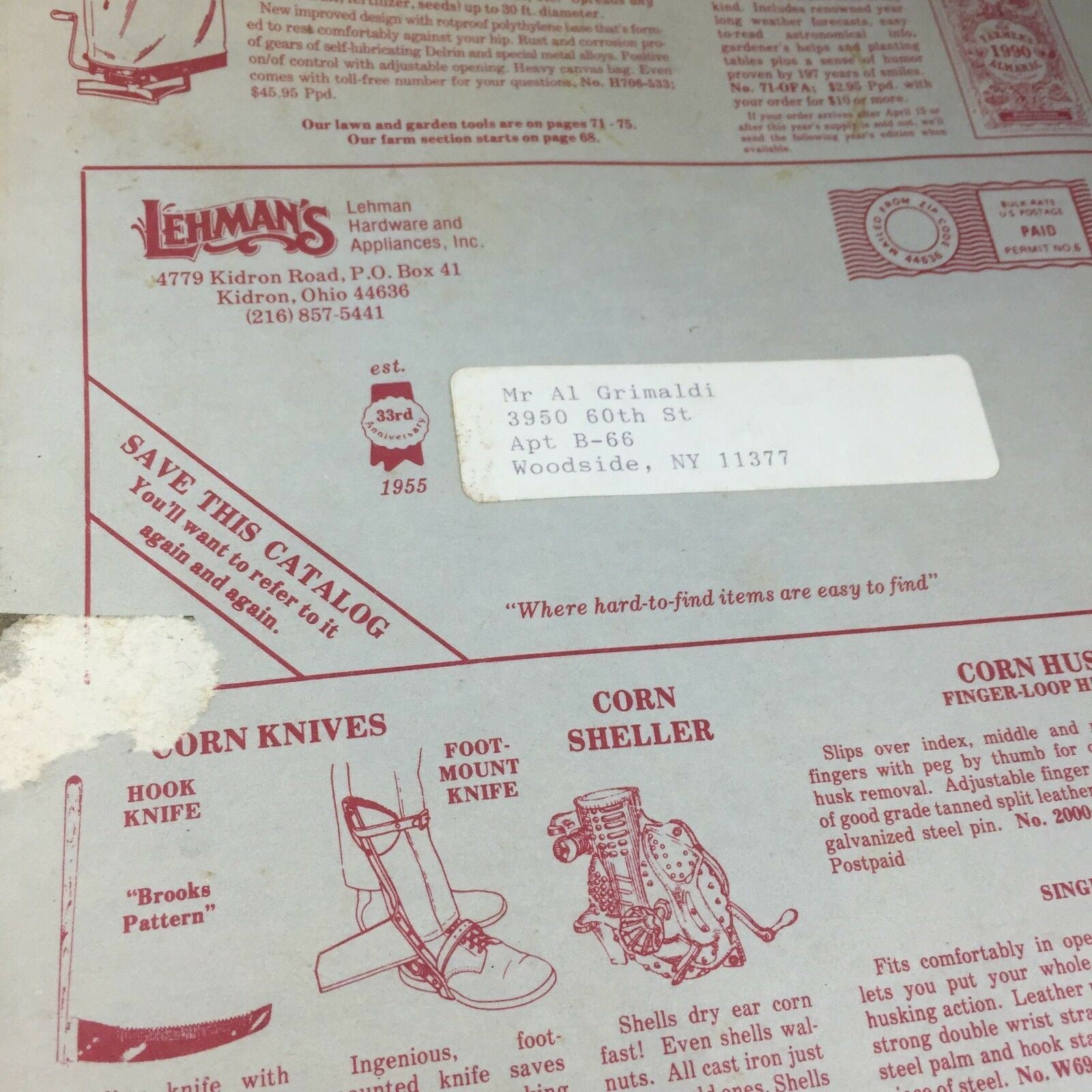 Lehman's Non-Electric Good Neighbor Heritage Catalog