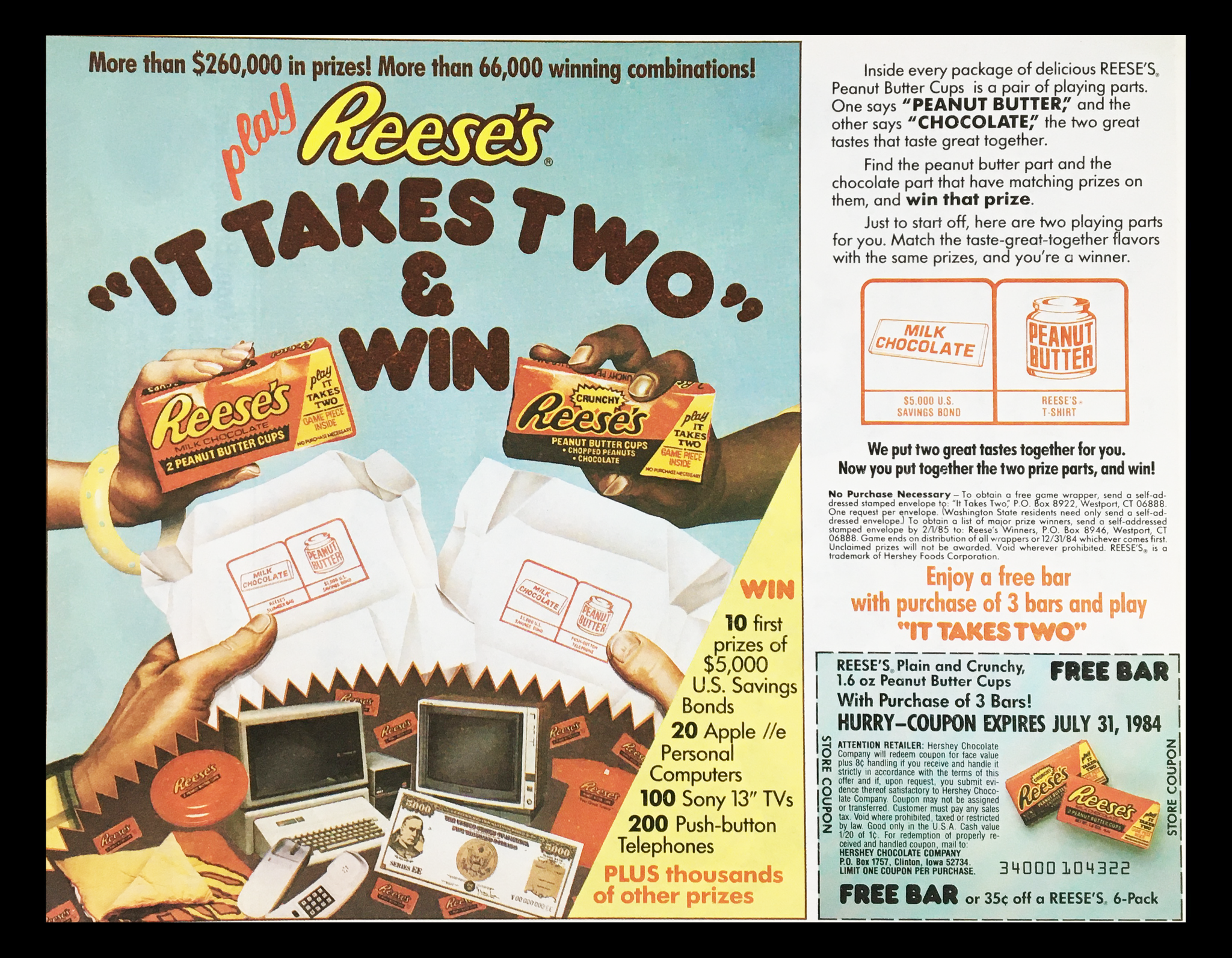 1984 Reese's Peanut Butter Chips Circular Coupon Advertisement