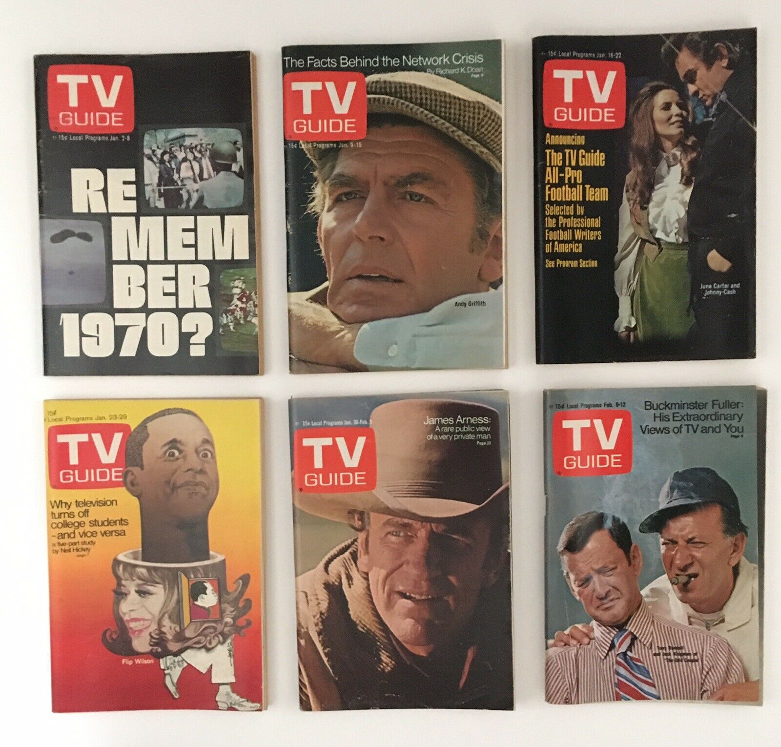 Complete 1971 collection of TV Guide Magazines, featuring all 52 weekly issues along with a special Fall Preview edition.