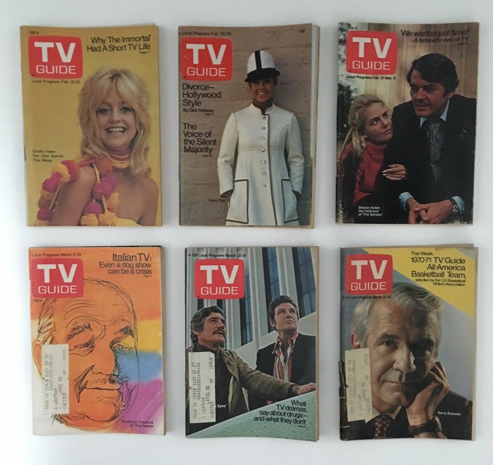 Complete Year Of TV Guide Magazines 1971 52 Issues, Special Issue Fall Preview