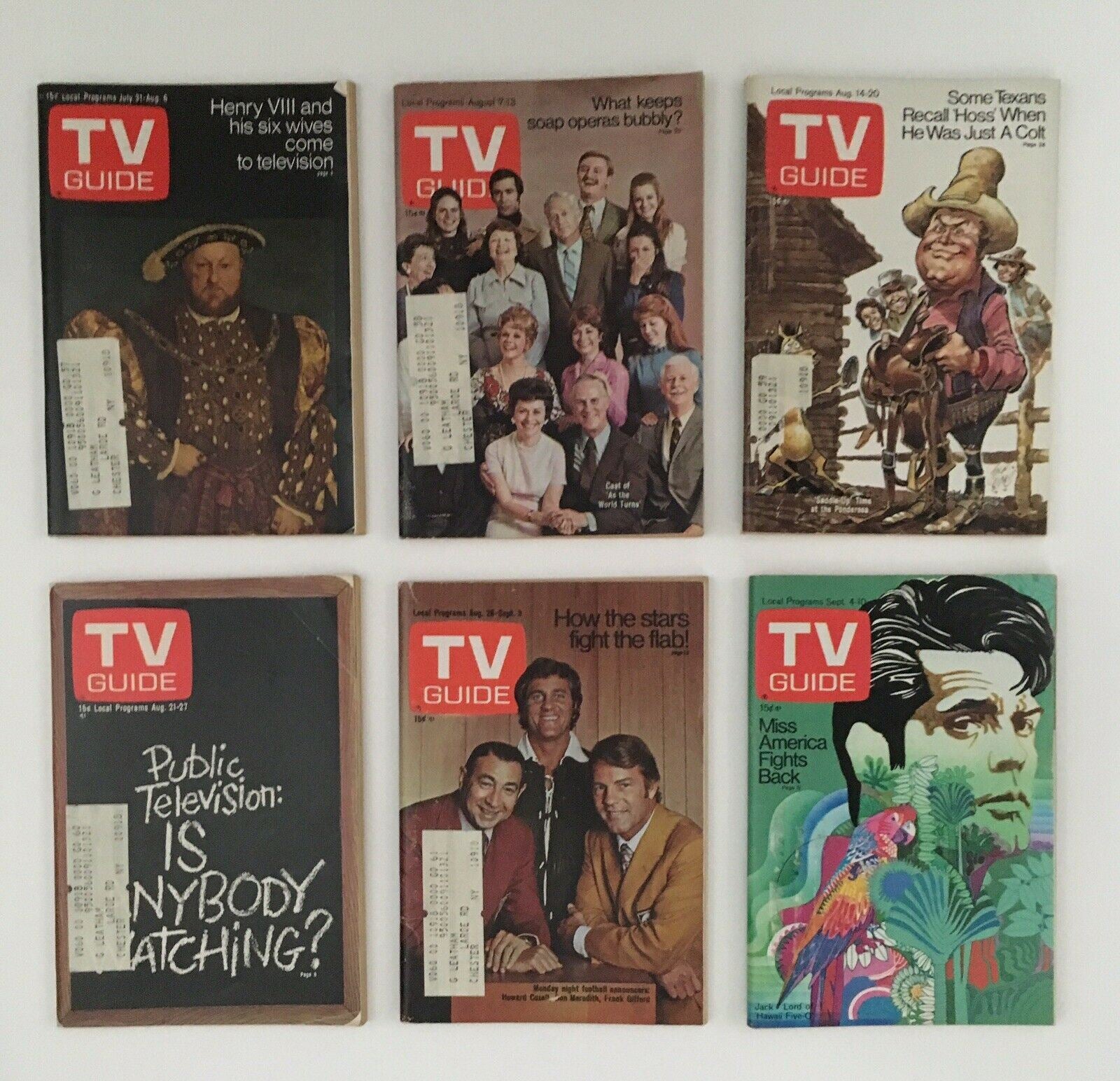 Complete Year Of TV Guide Magazines 1971 52 Issues, Special Issue Fall Preview