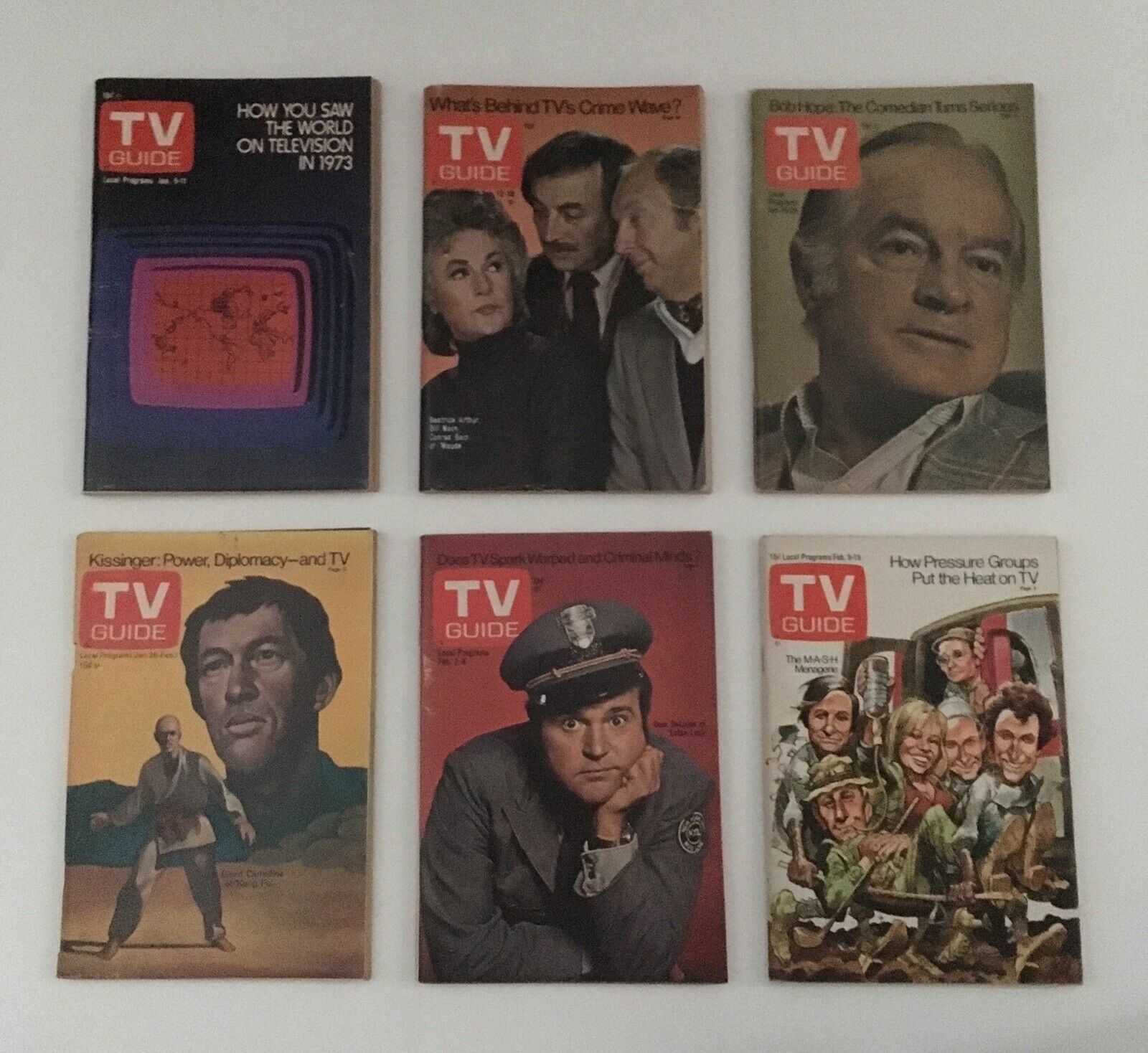 Complete 1974 collection of TV Guide Magazines, containing all 52 issues and a special Fall Preview edition.