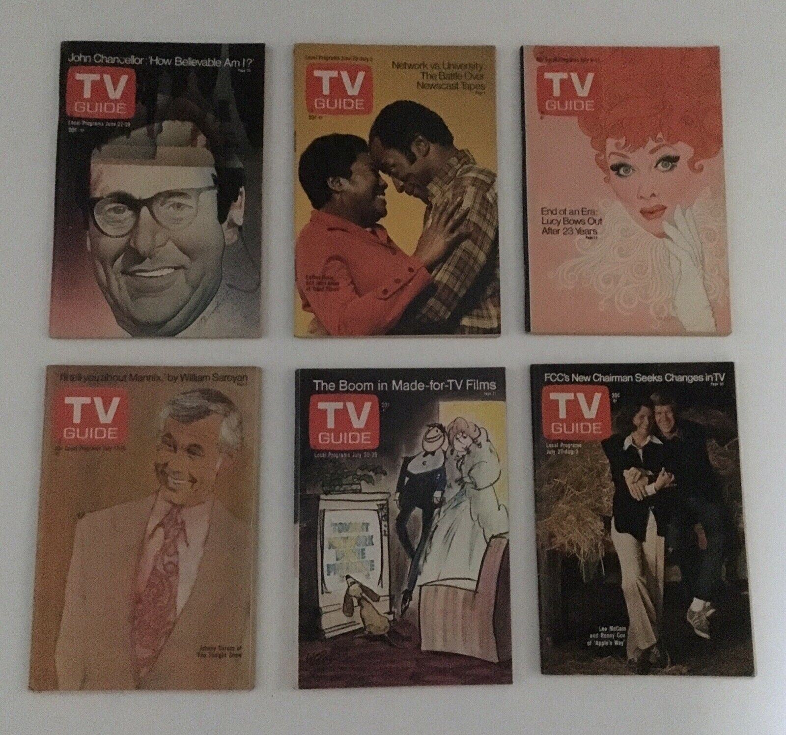 Complete Year Of TV Guide Magazines 1974 52 Issues, Special Issue Fall Preview