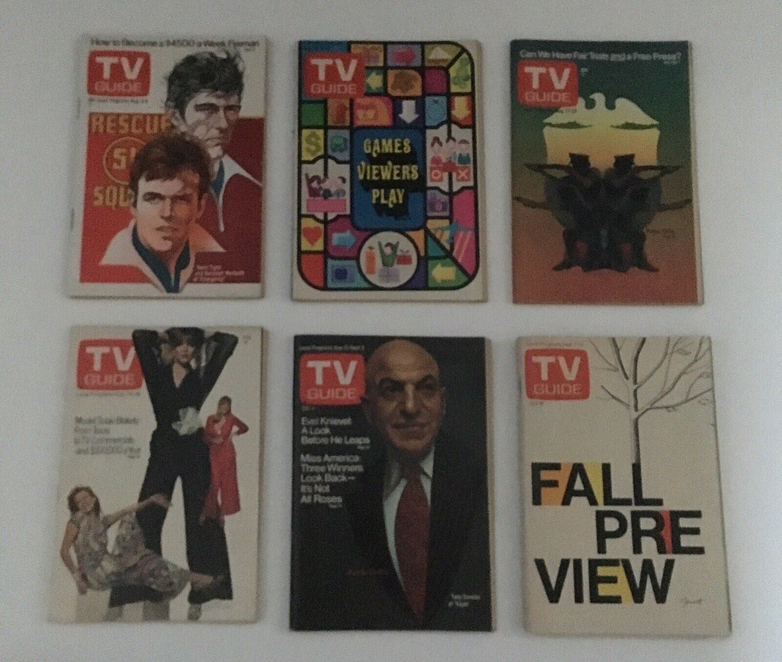 Complete Year Of TV Guide Magazines 1974 52 Issues, Special Issue Fall Preview